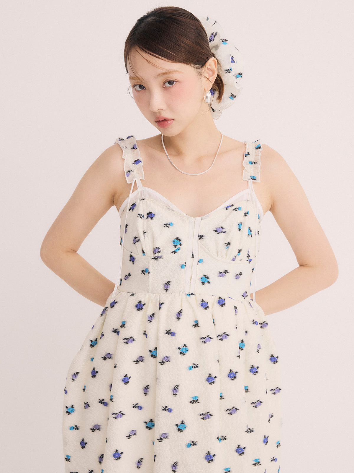 フラワージャガードワンピース