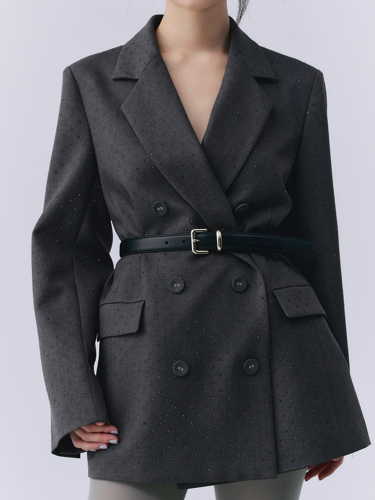 ビジュートリムテーラードジャケット