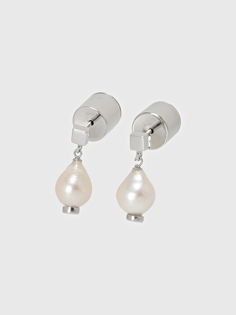 【AYUS】Akoya baropue pearl swing earrings 7.5-8mm