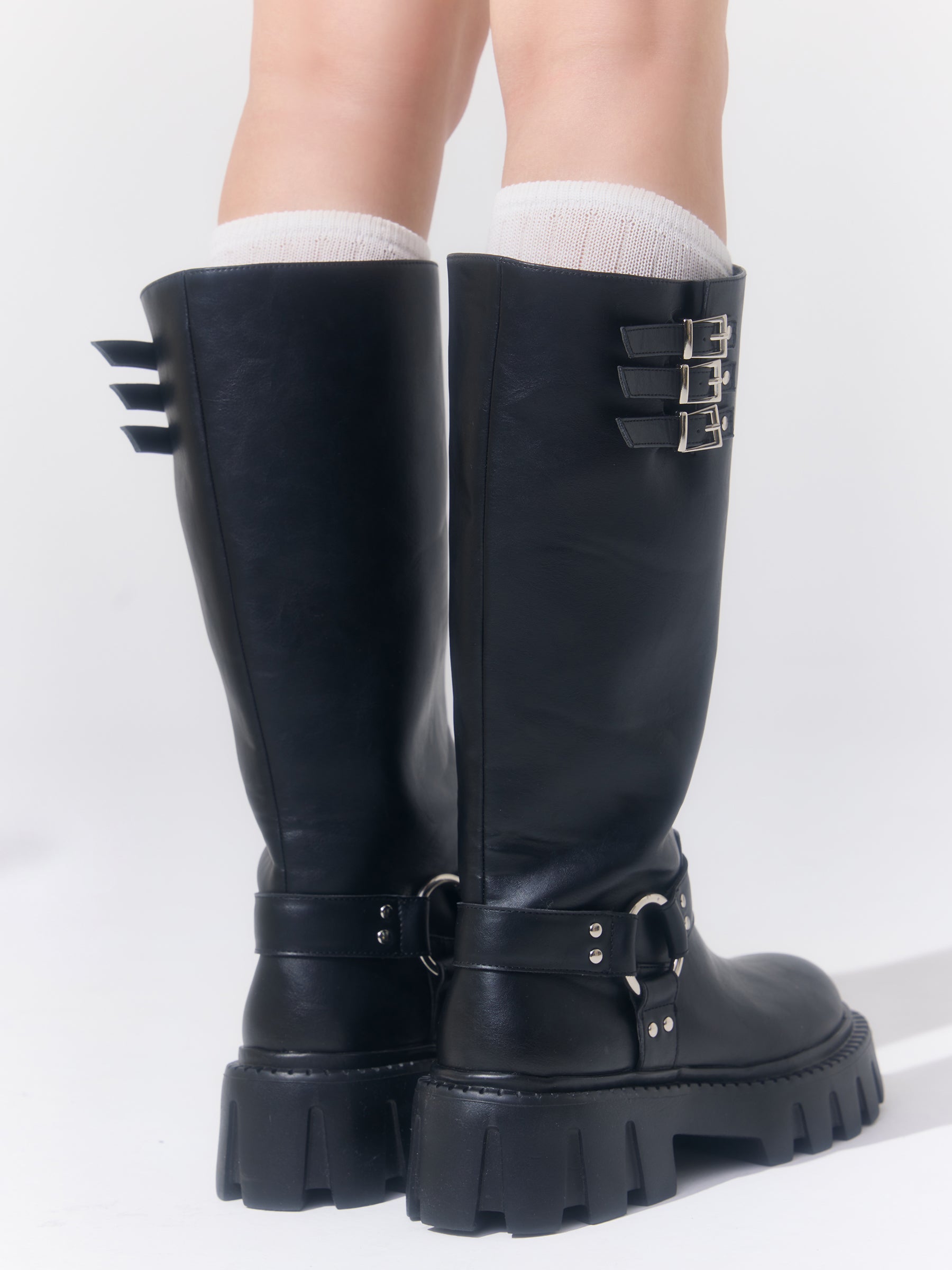 バイカーベルトブーツ