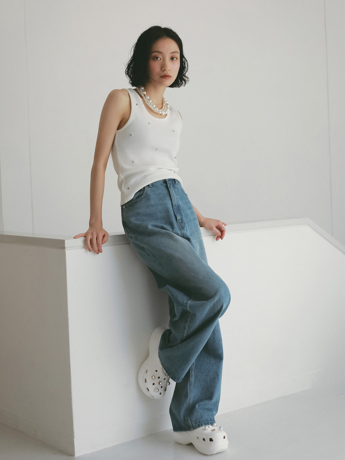 ハートスタッズタンクトップ