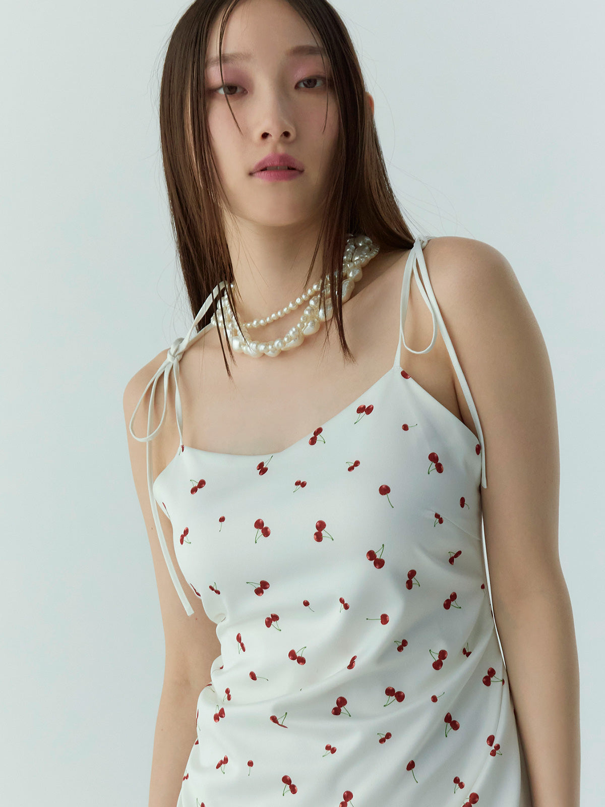 cherry patternキャミワンピース