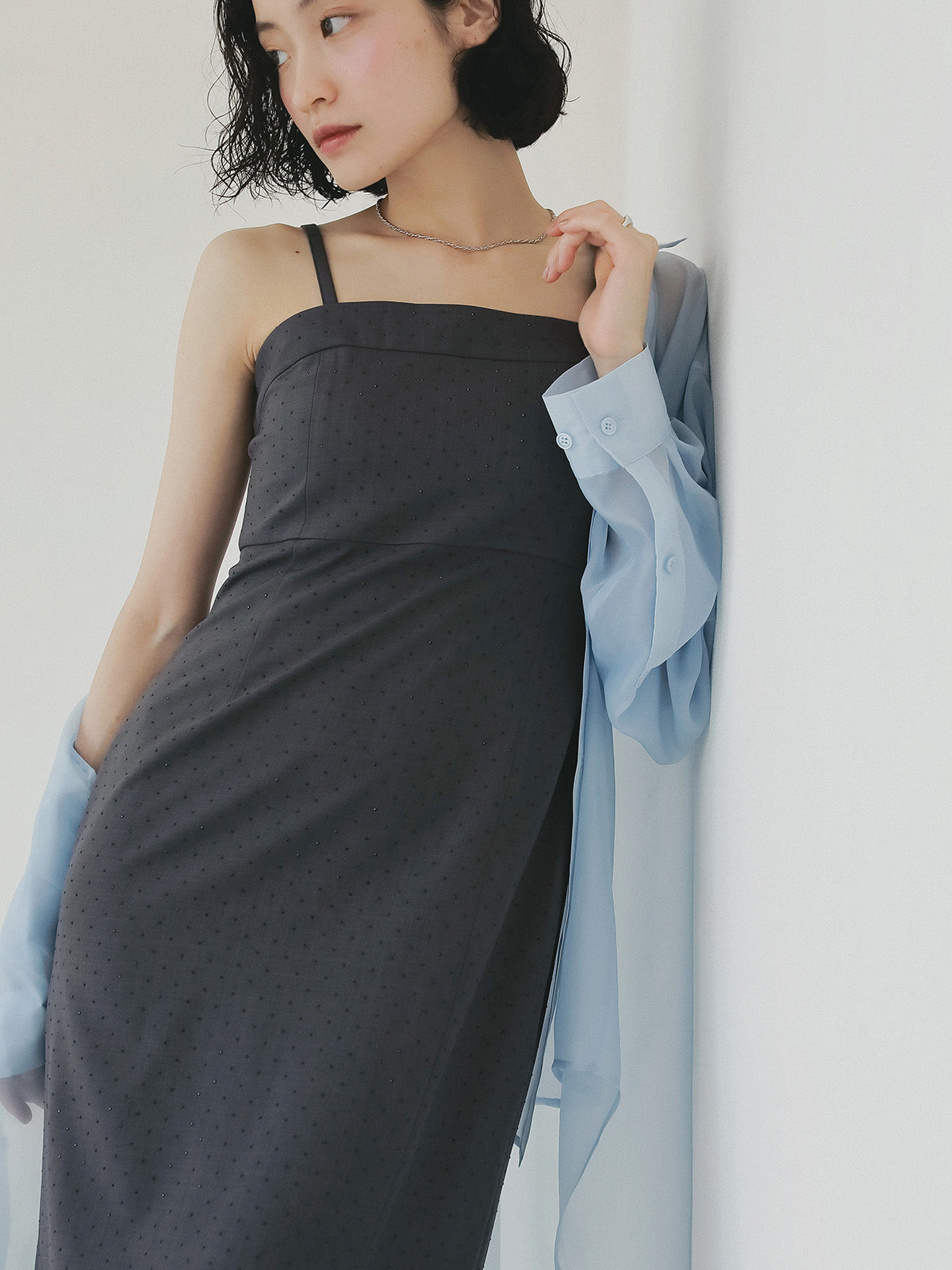 ビジューキャミワンピース