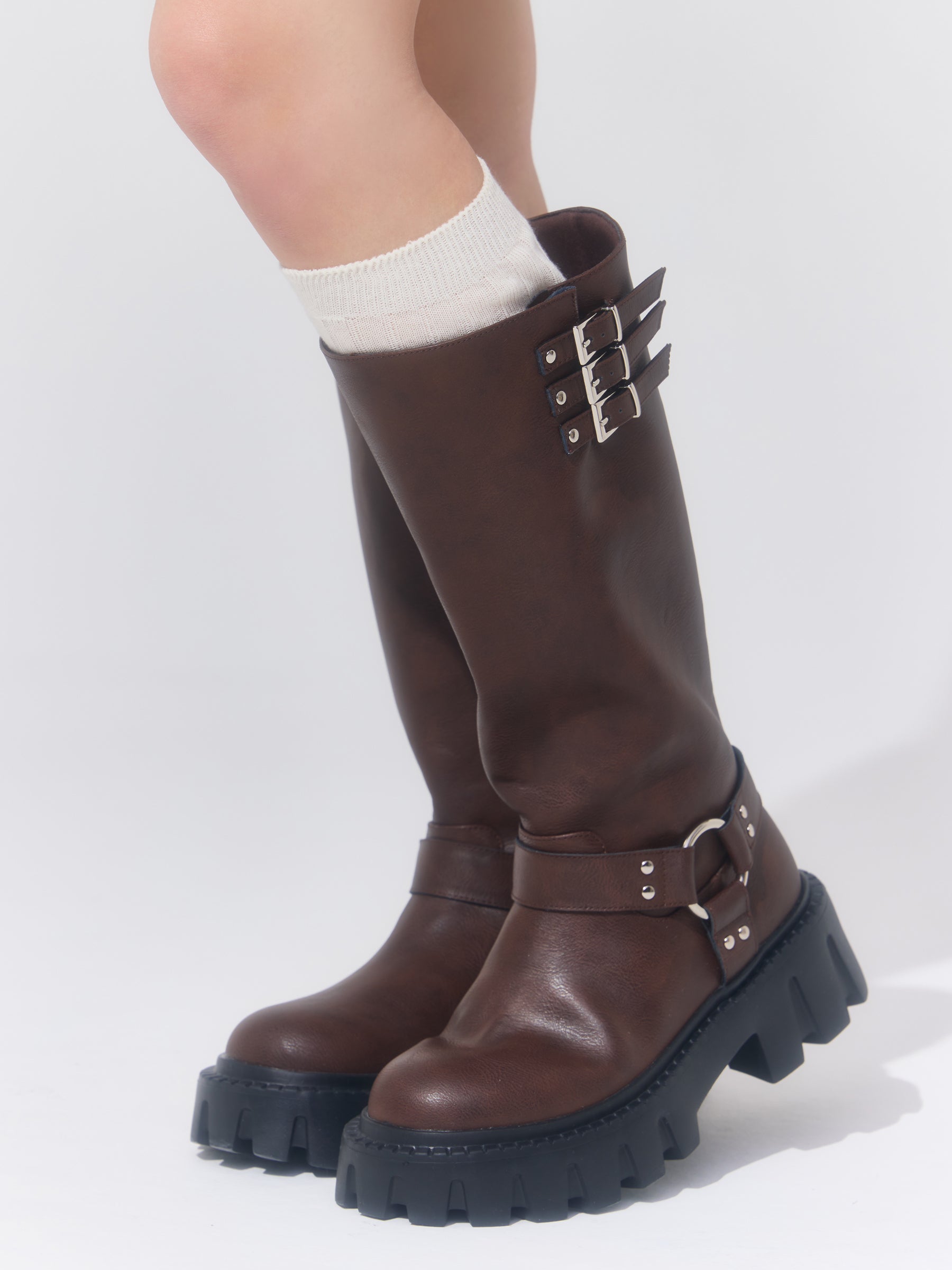 バイカーベルトブーツ
