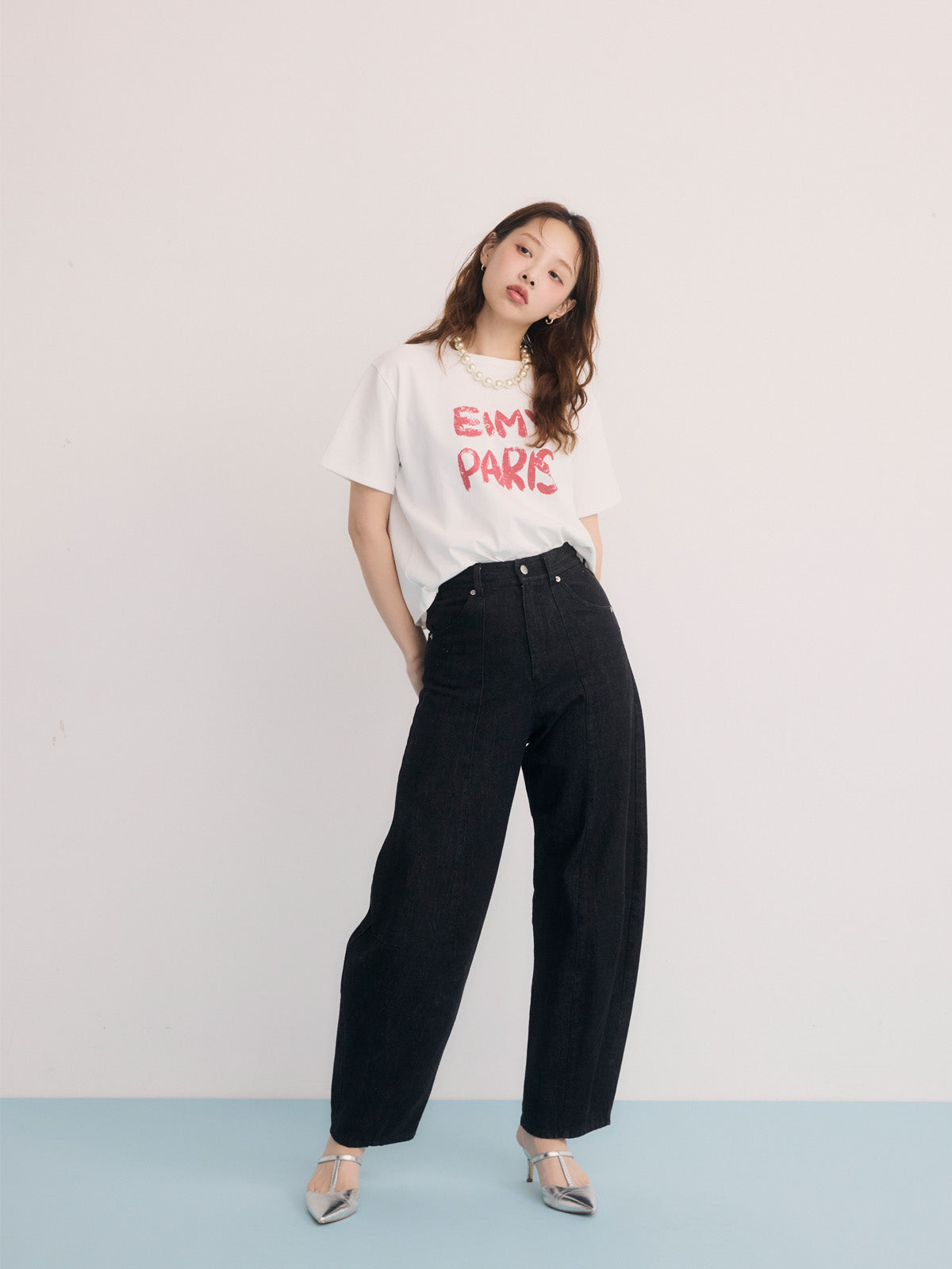 ペンキ風ロゴEIMY PARIS Tシャツ