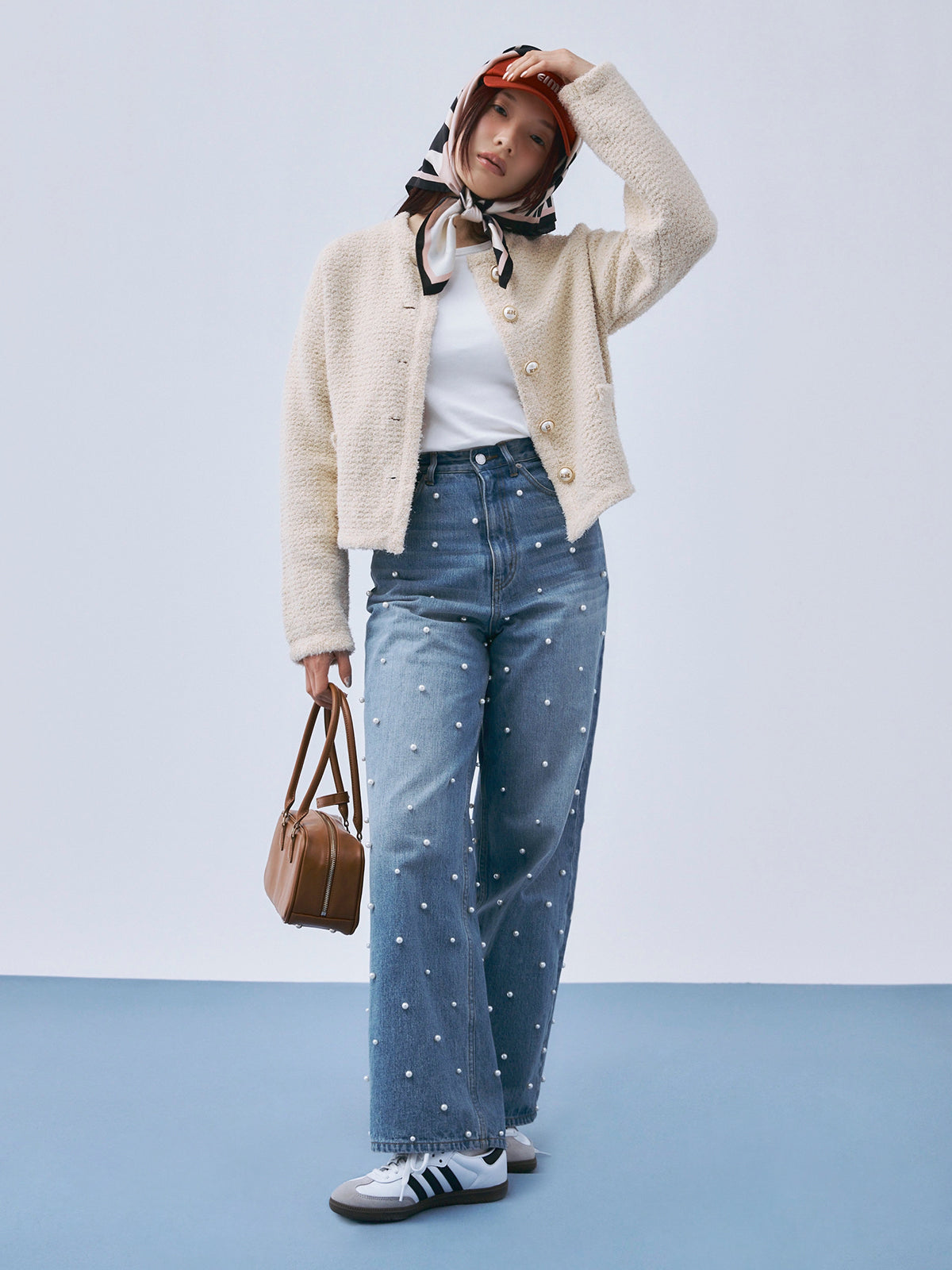 スプリングニットツイードジャケット