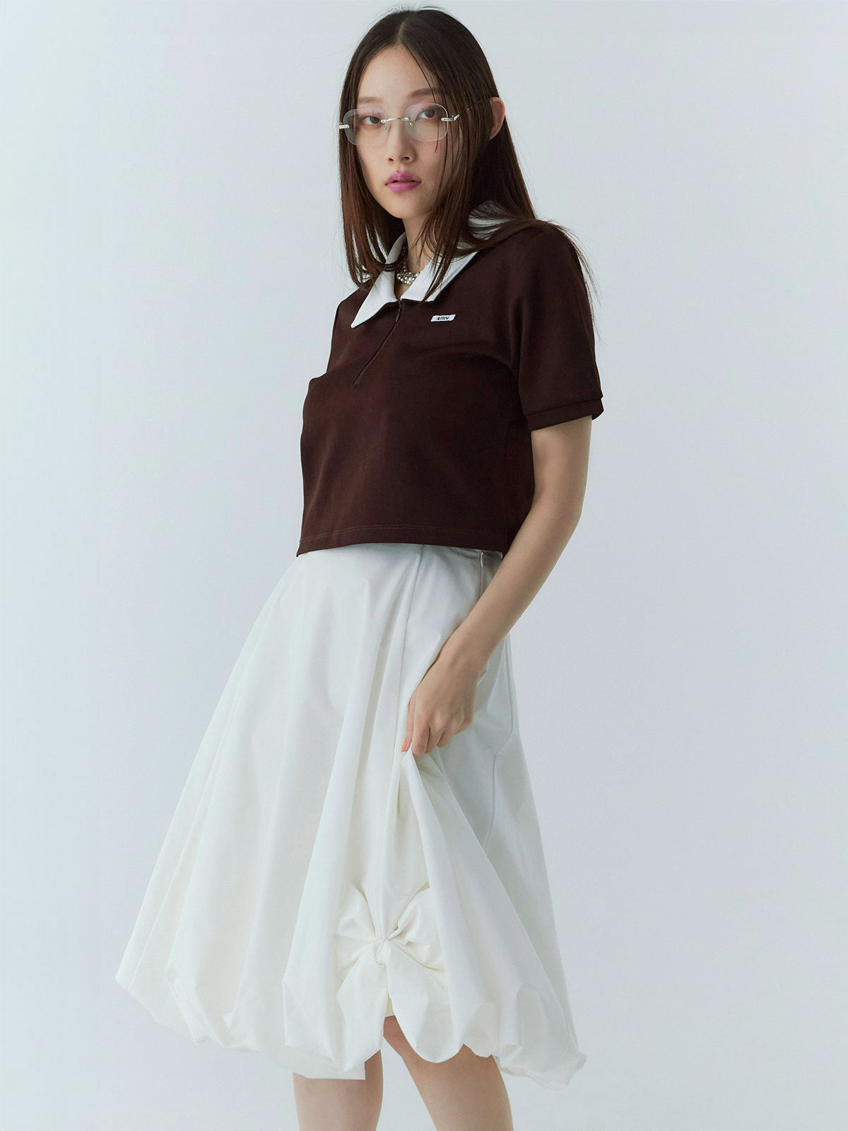 ギャザーバルーンタックスカート