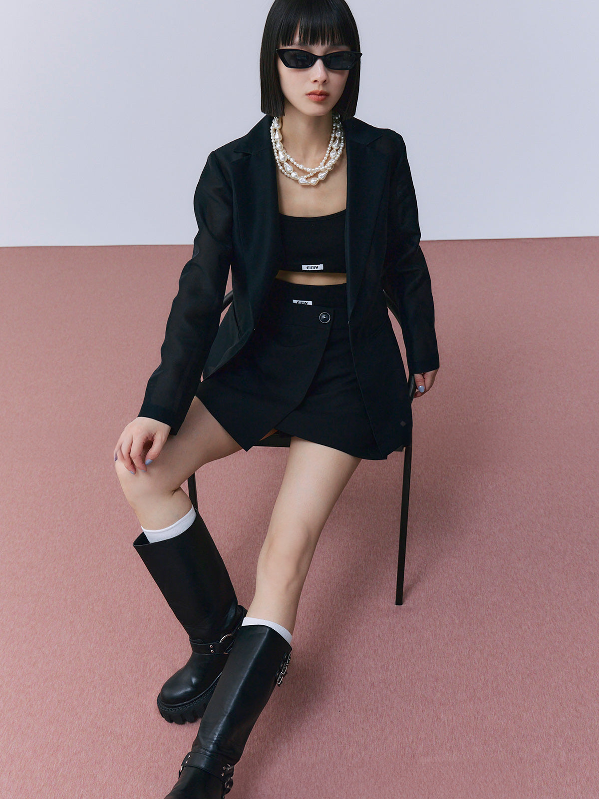 シアーテーラードジャケット