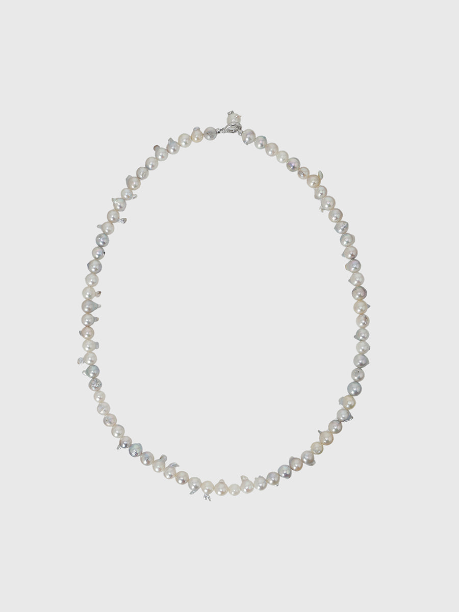 【AYUS】Akoya baropue pearl clicker necklace 6-7.5mm