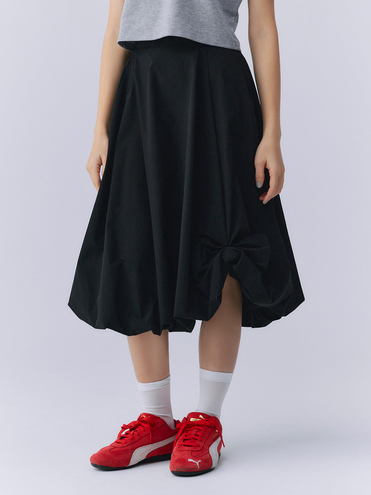 ギャザーバルーンタックスカート