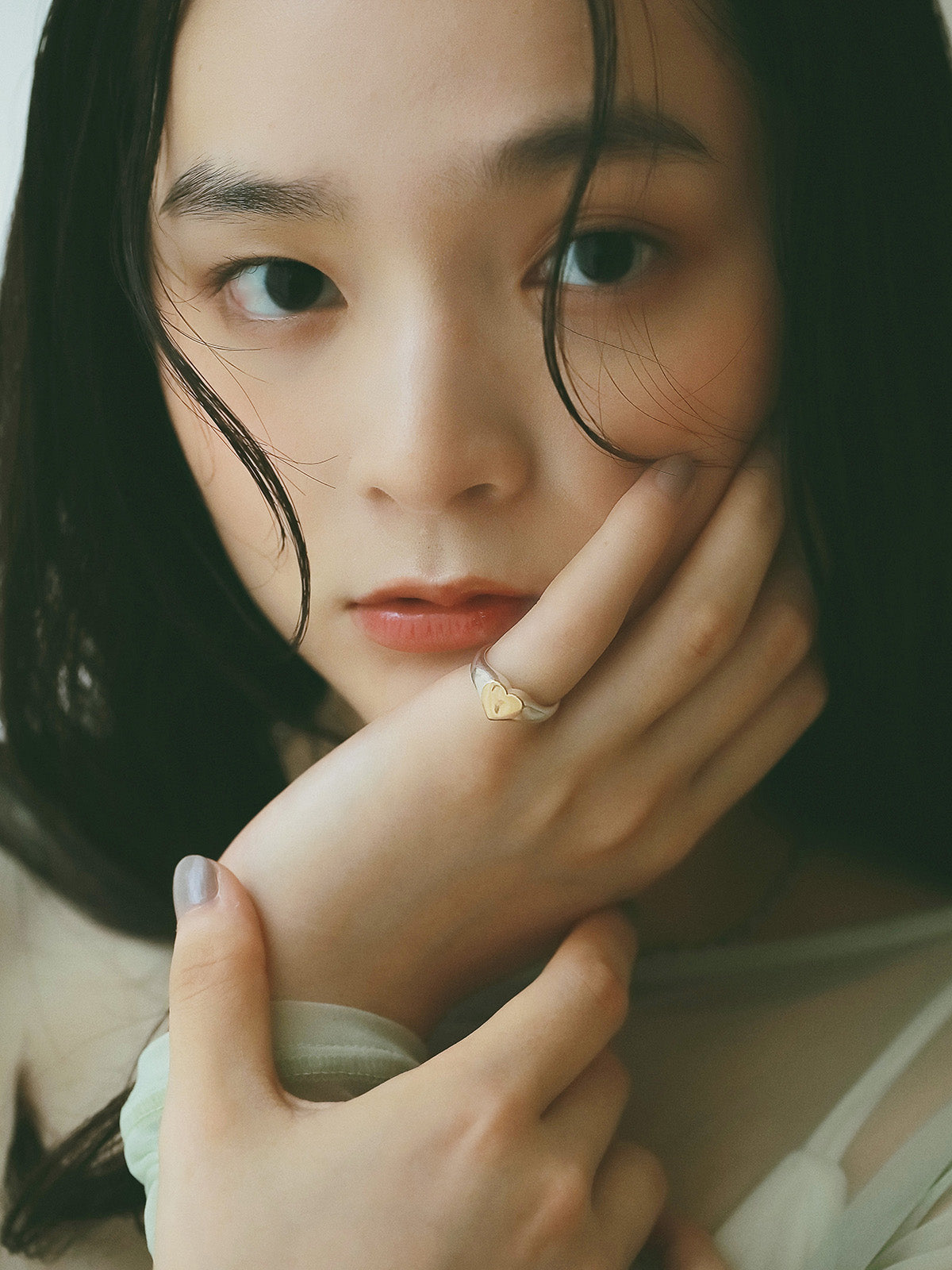 【TEN.】ハートシグネットリング MIX    11号