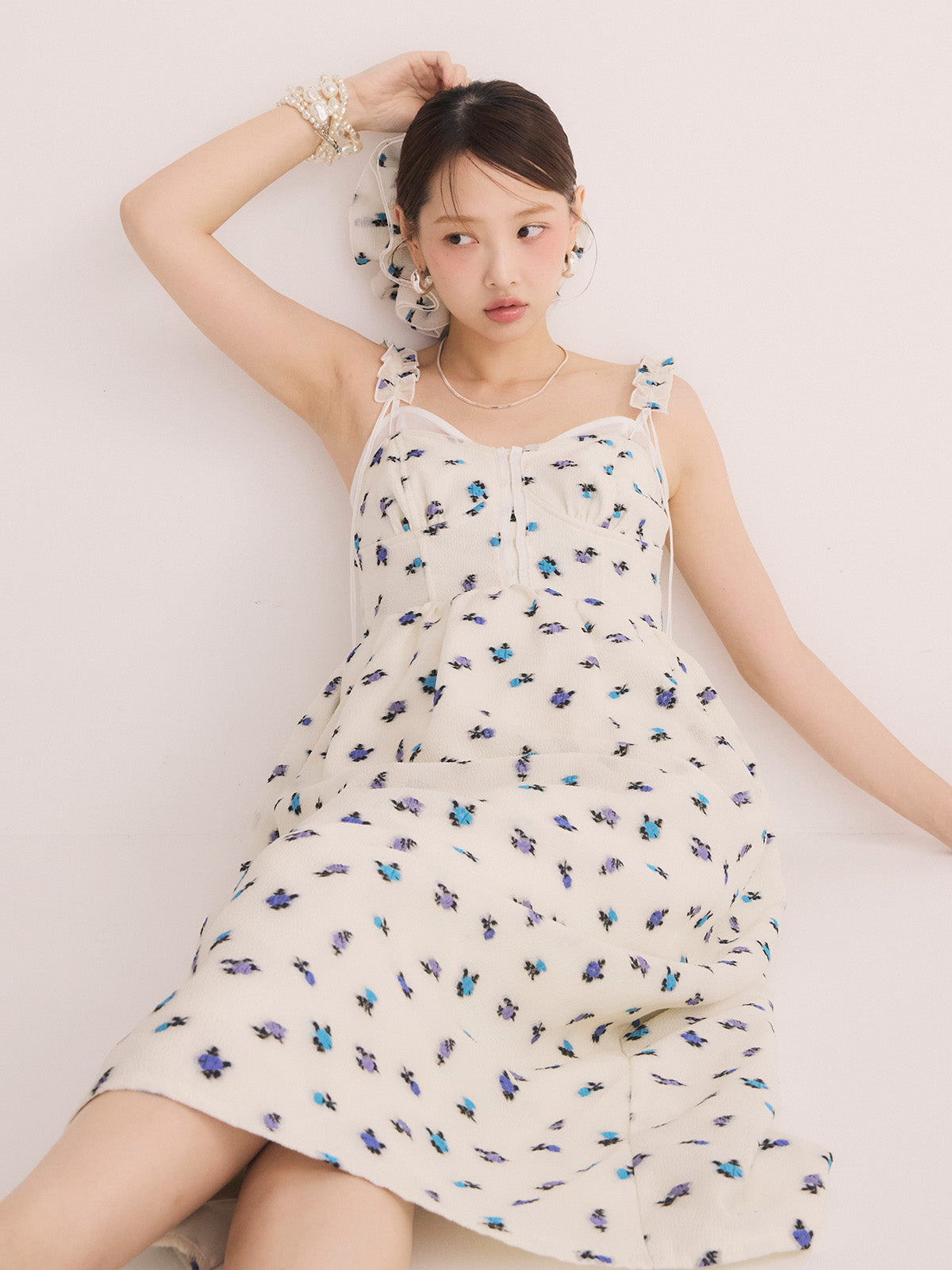 フラワージャガードワンピース