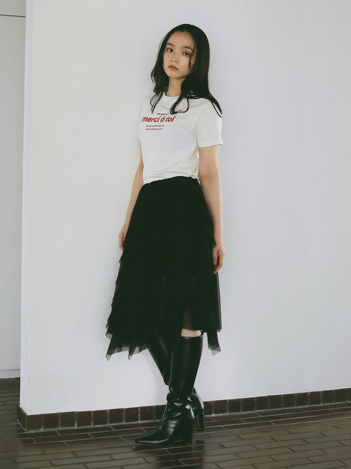 merci ロゴTシャツ