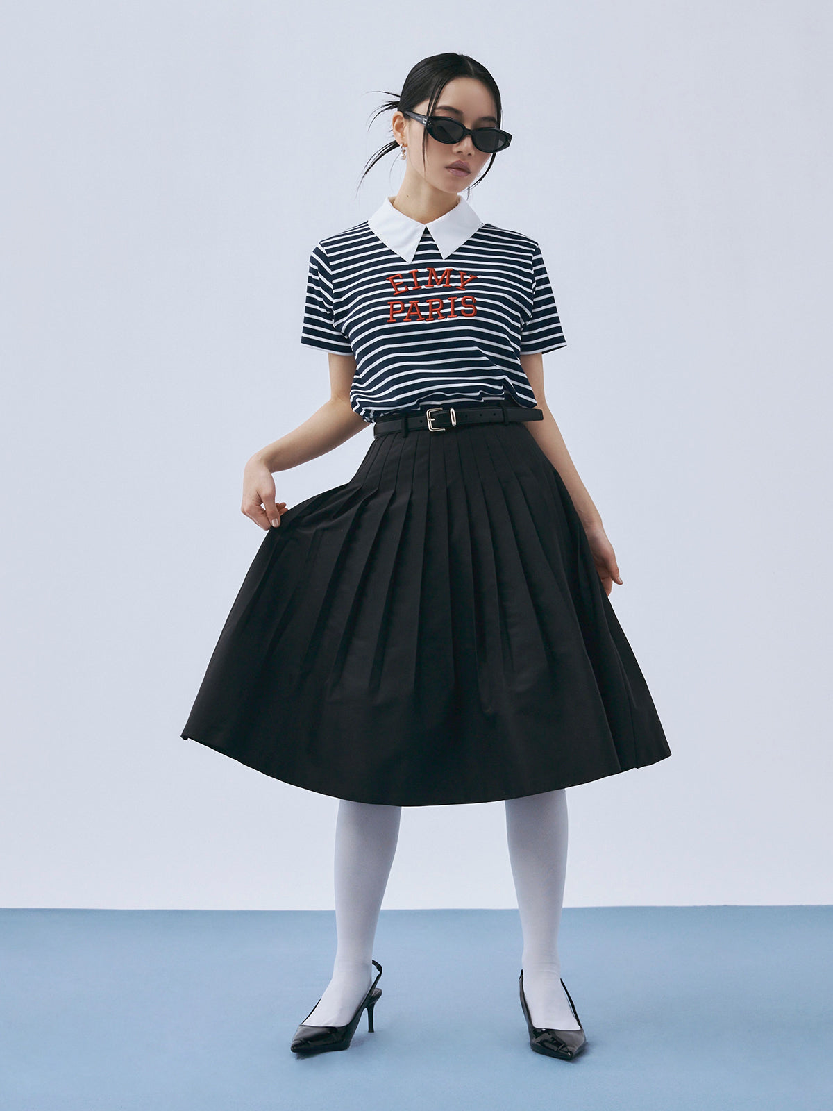 EIMY PARISボーダーTシャツ