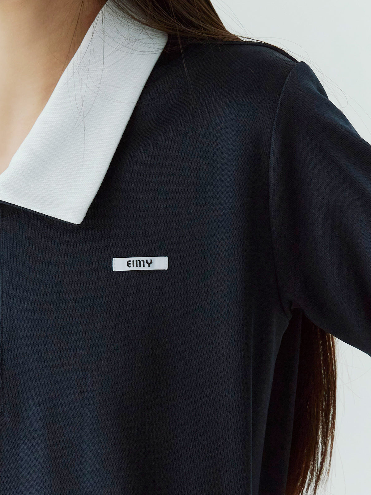 ハーフジップトップスストレートスカートSETUP