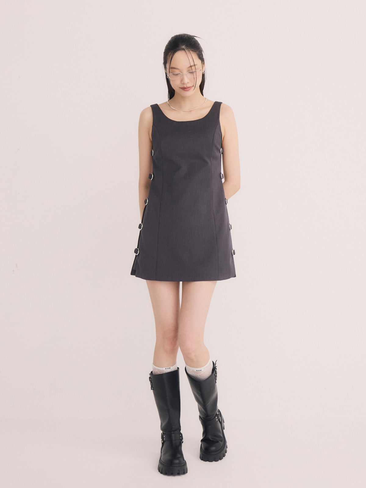 サイドベルトワンピース