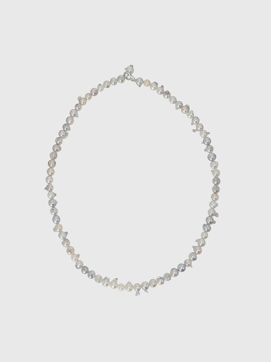 【AYUS】Akoya baropue pearl clicker necklace 6-7.5mm