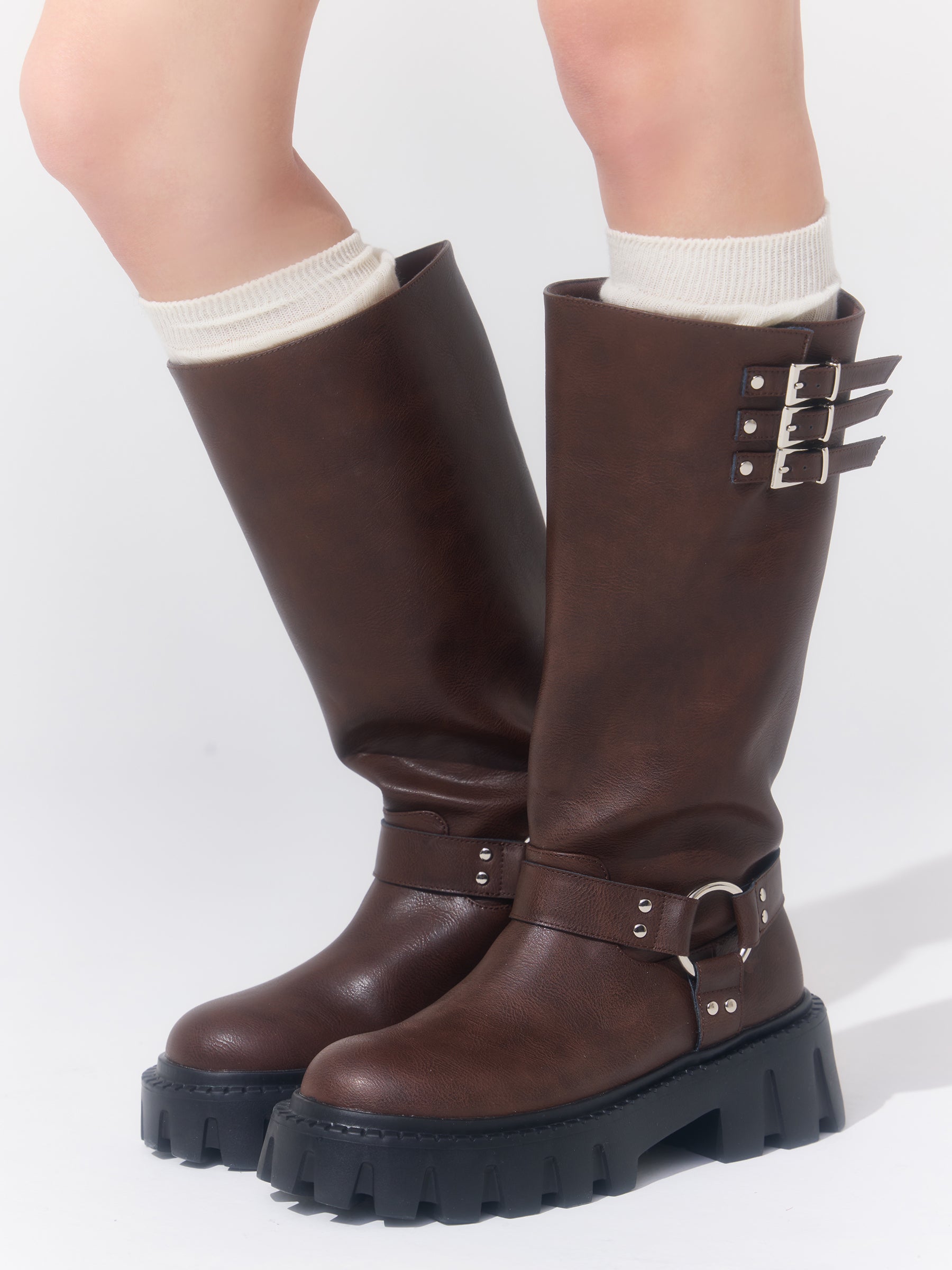 バイカーベルトブーツ