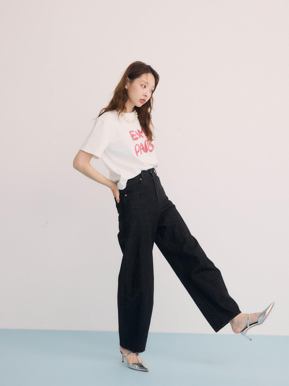 ペンキ風ロゴEIMY PARIS Tシャツ