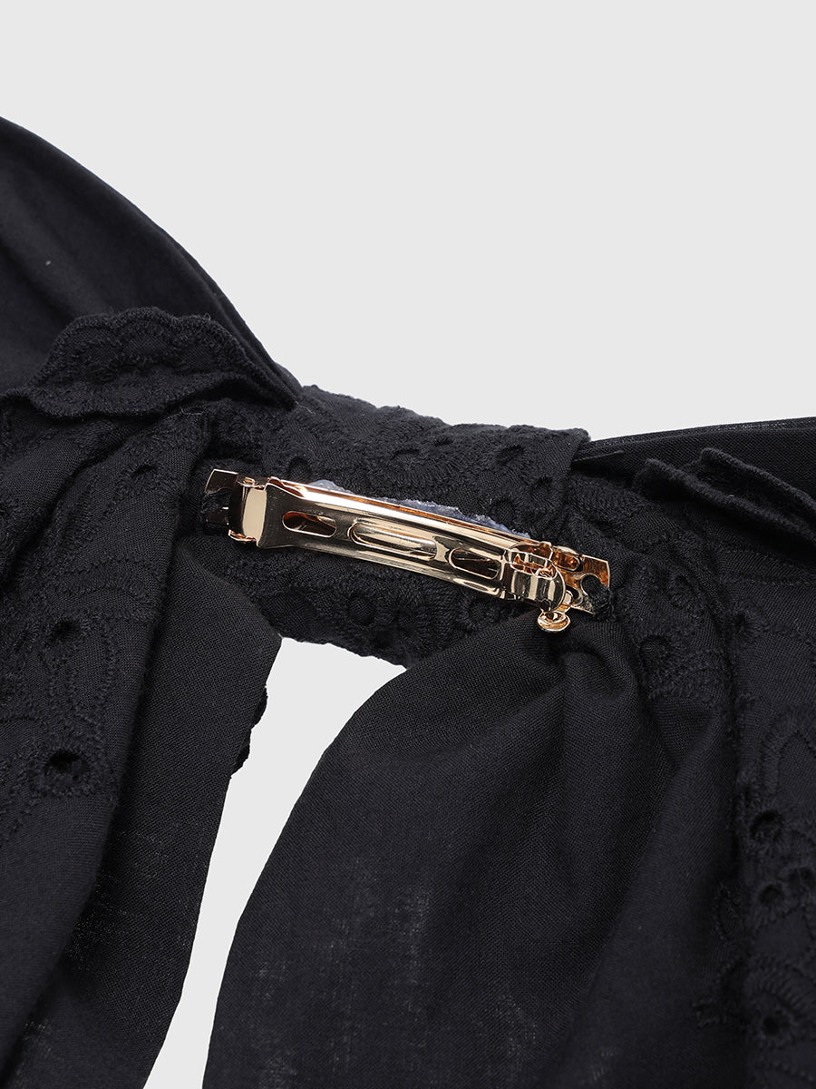 エンブロイダリーリボンバレッタ