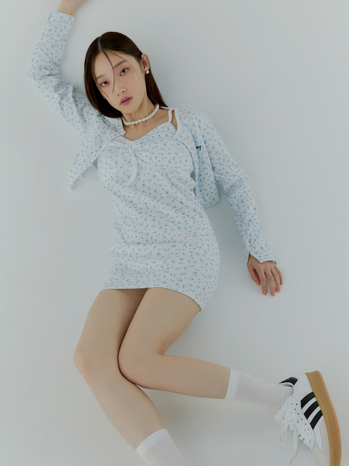 miller×eimy カーデショートワンピース