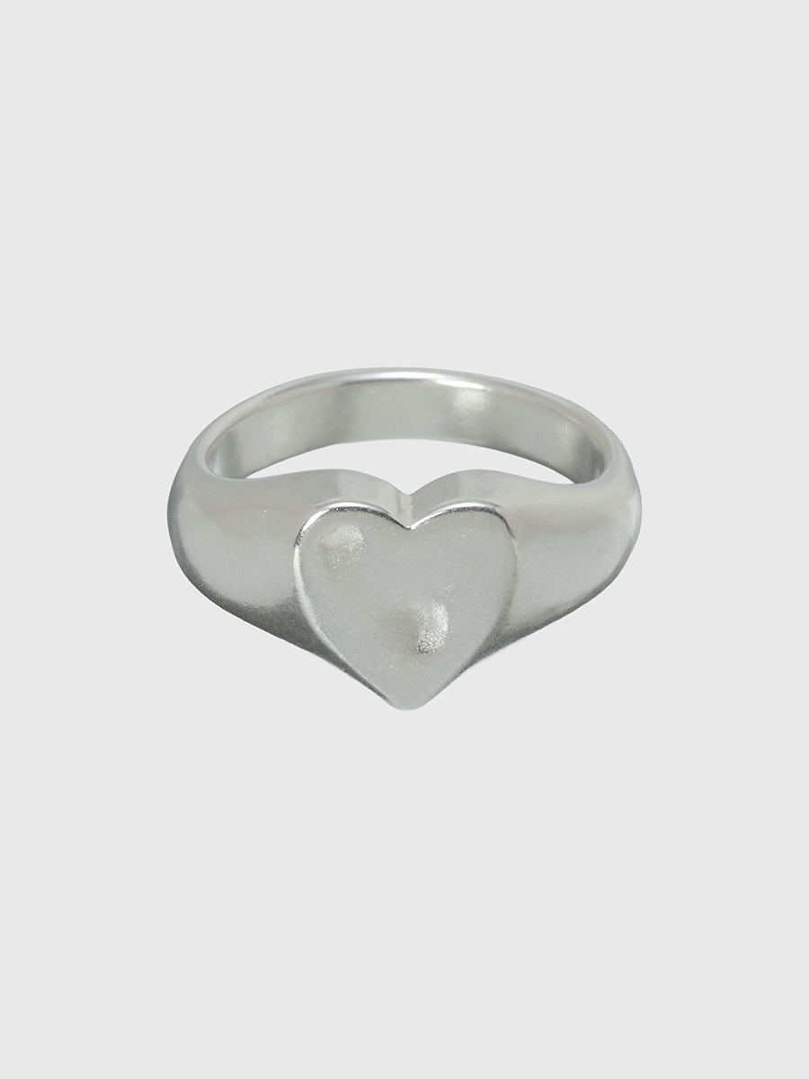 【TEN.】ハートシグネットリング SV   5号