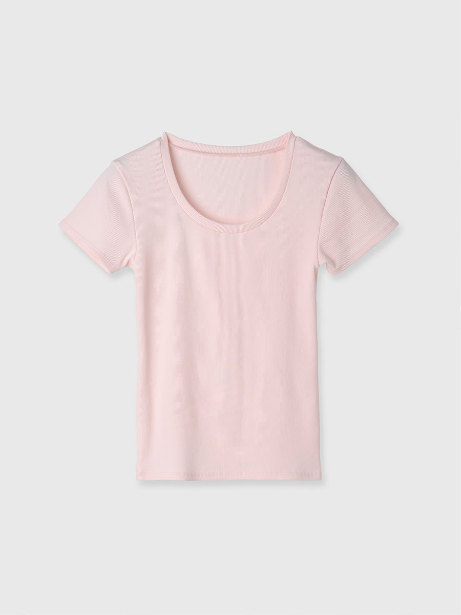 リブTシャツ