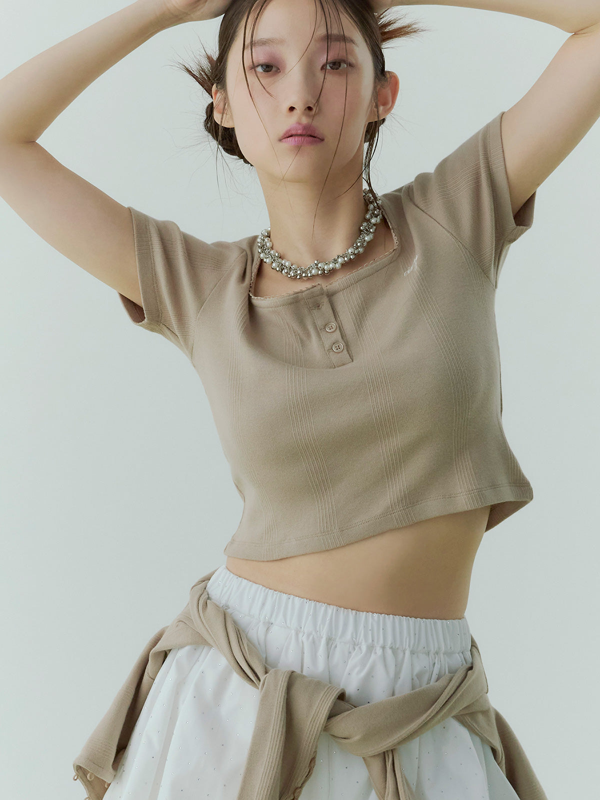 miller×eimy ハーフスリーブコンパクトTシャツ