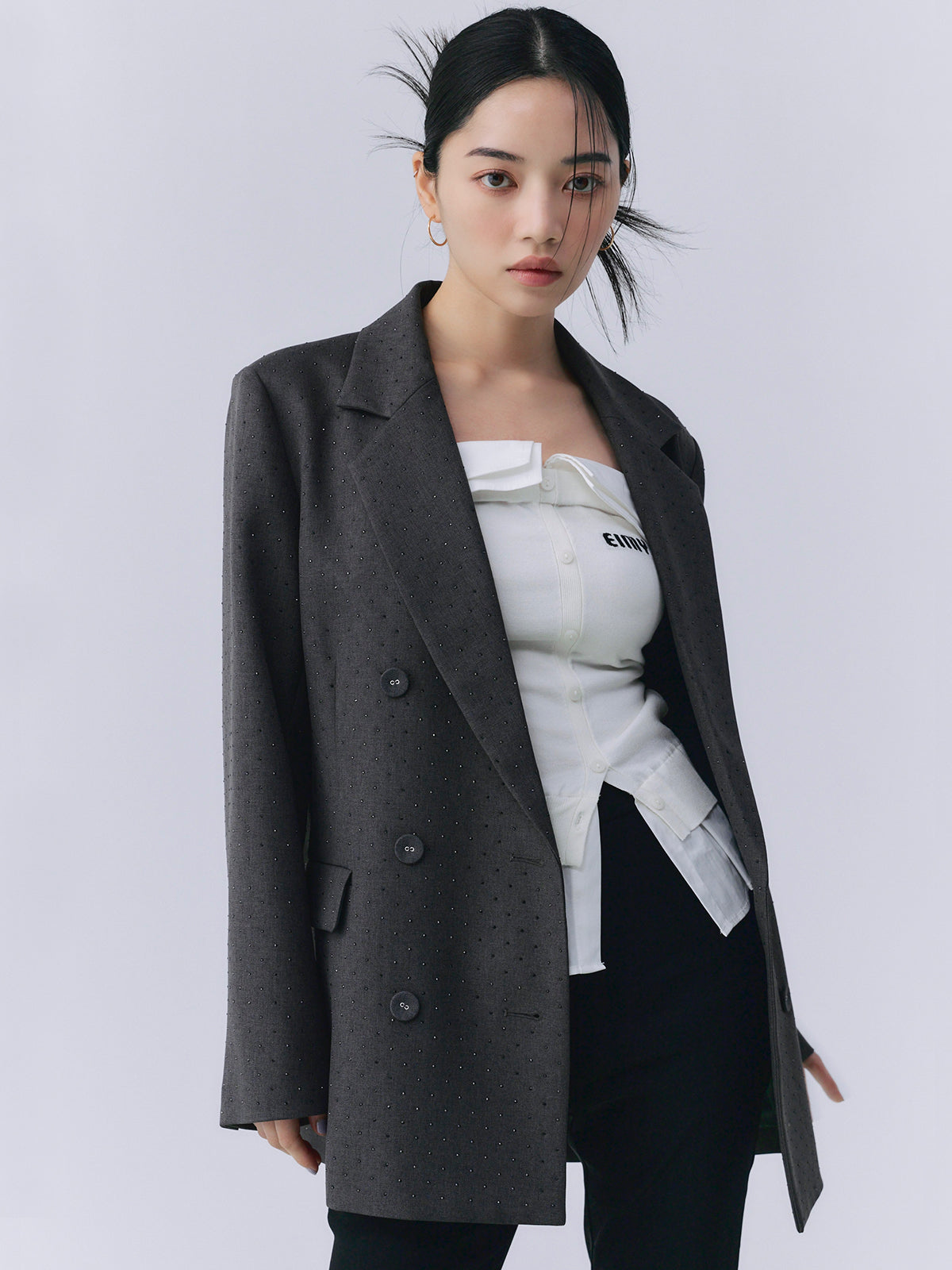 ビジュートリムテーラードジャケット