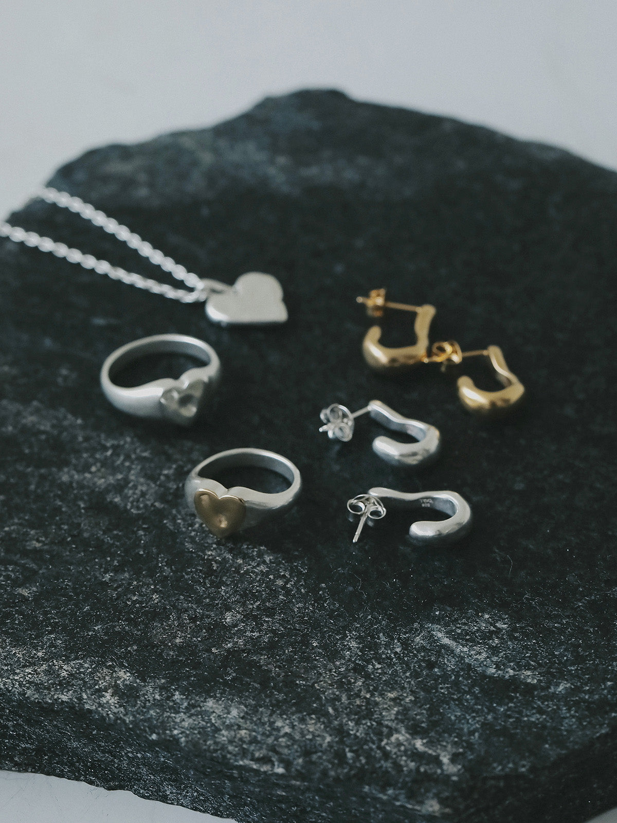 【TEN.】ハートシグネットリング MIX    11号