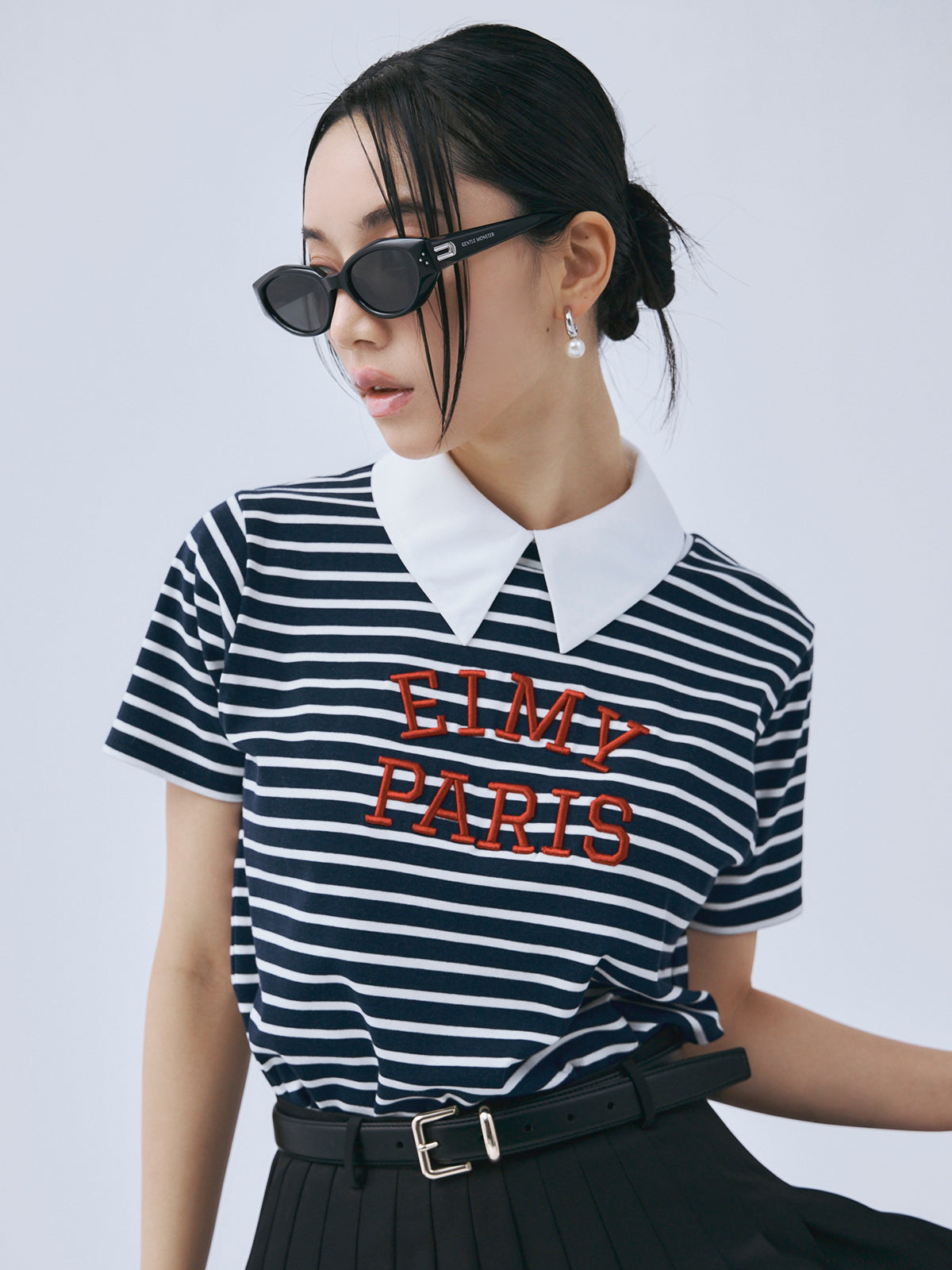 EIMY PARISボーダーTシャツ