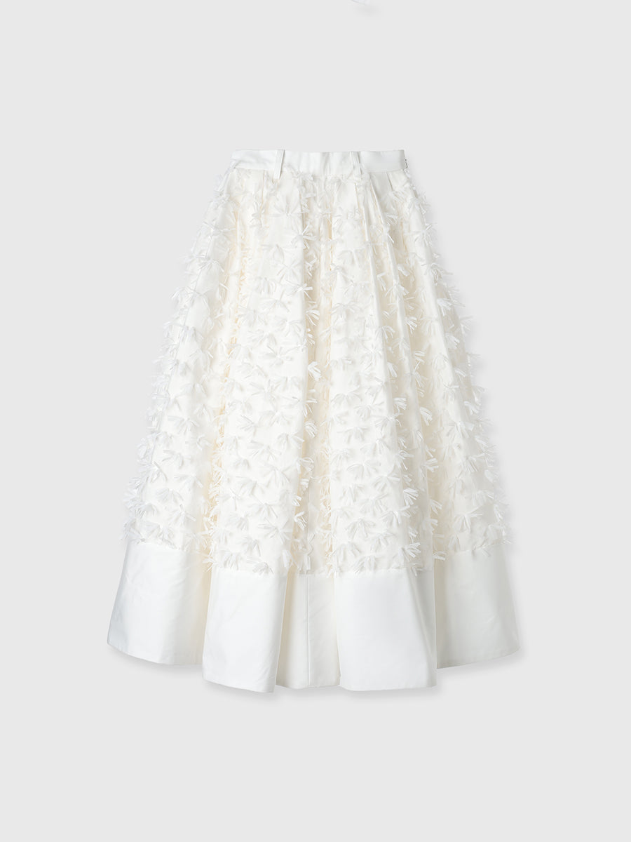 リボンクロスフレアスカート