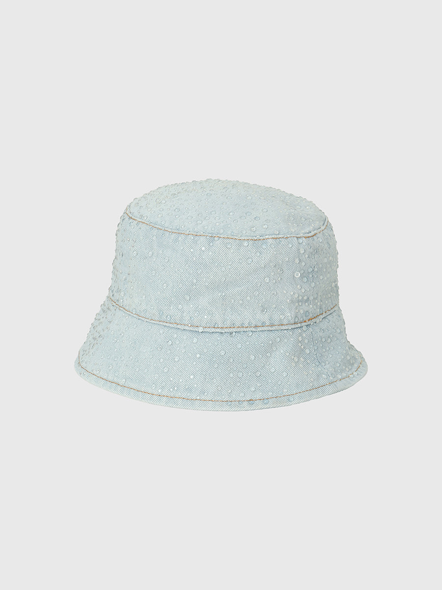drop patternデニムバケットハット