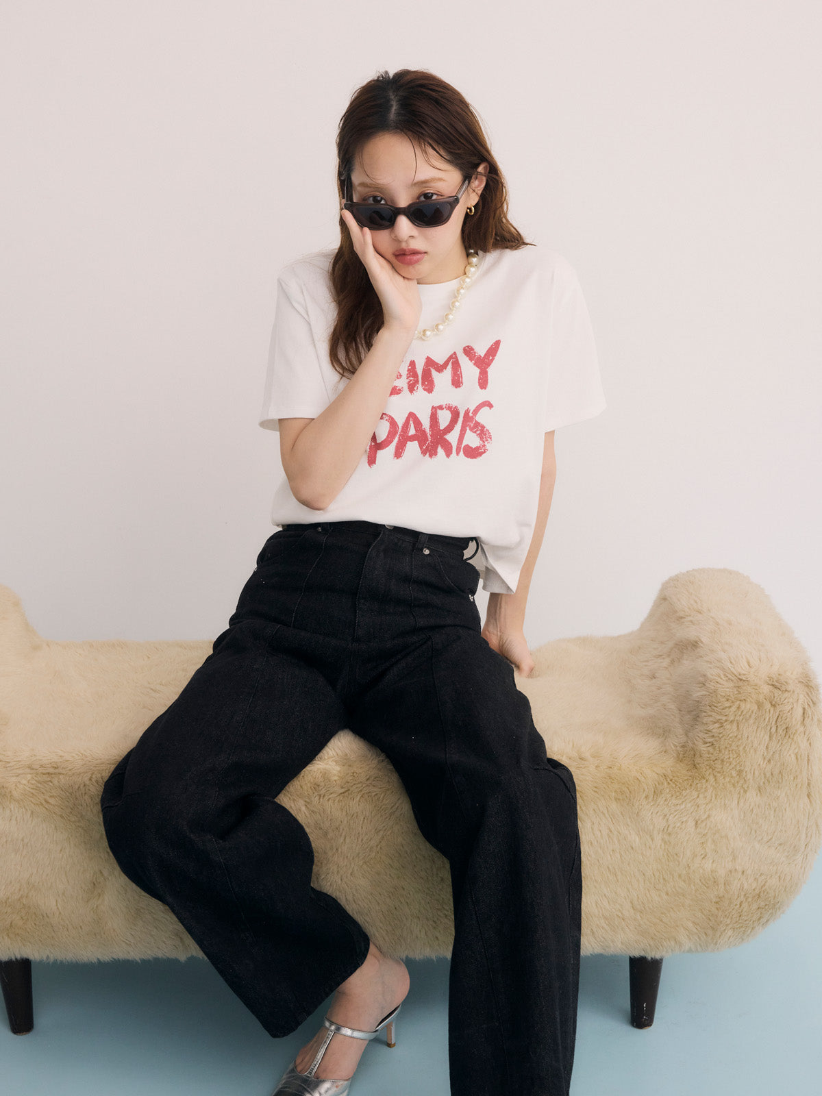 ペンキ風ロゴEIMY PARIS Tシャツ