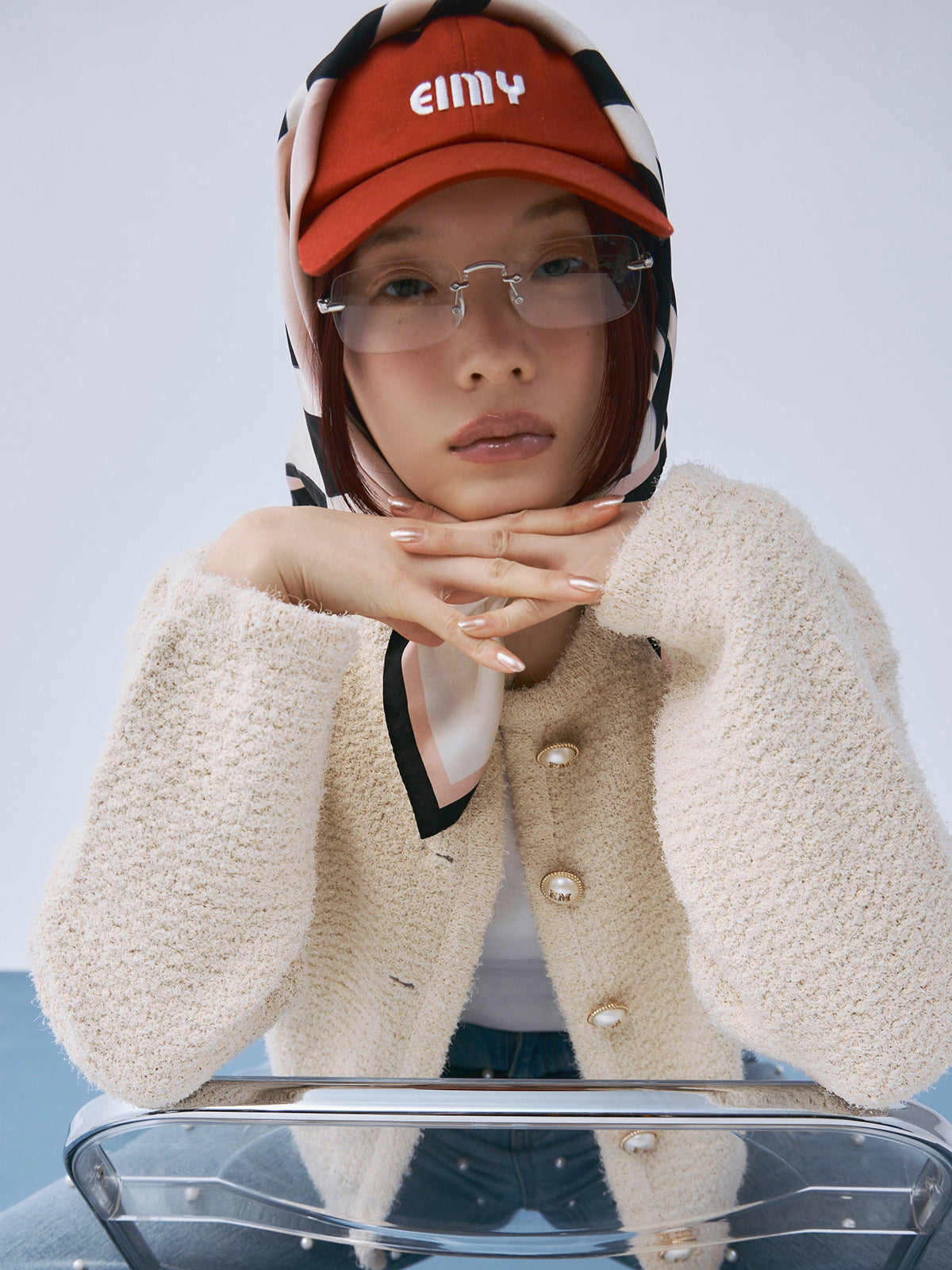 スプリングニットツイードジャケット