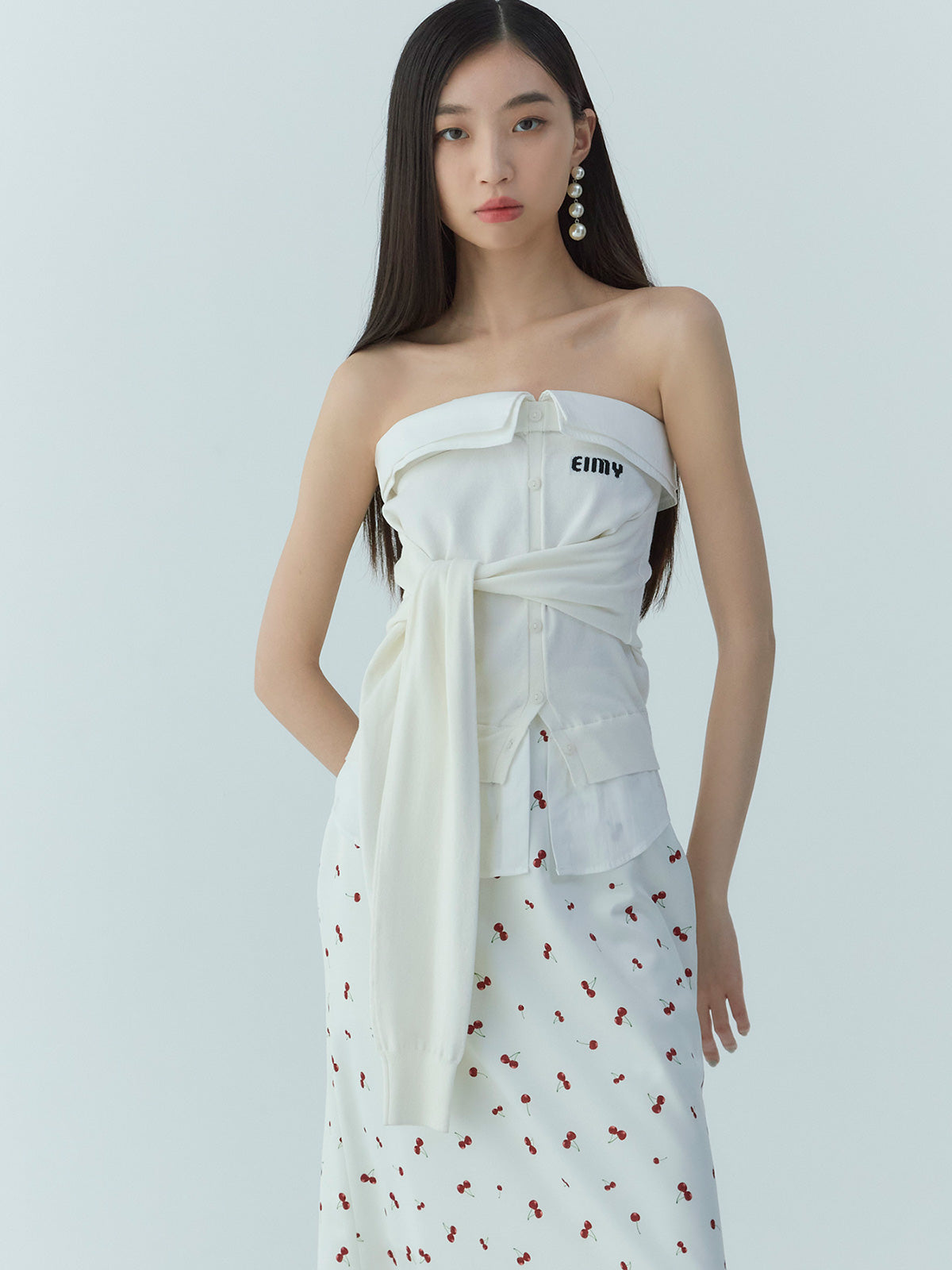 cherry patternスカート