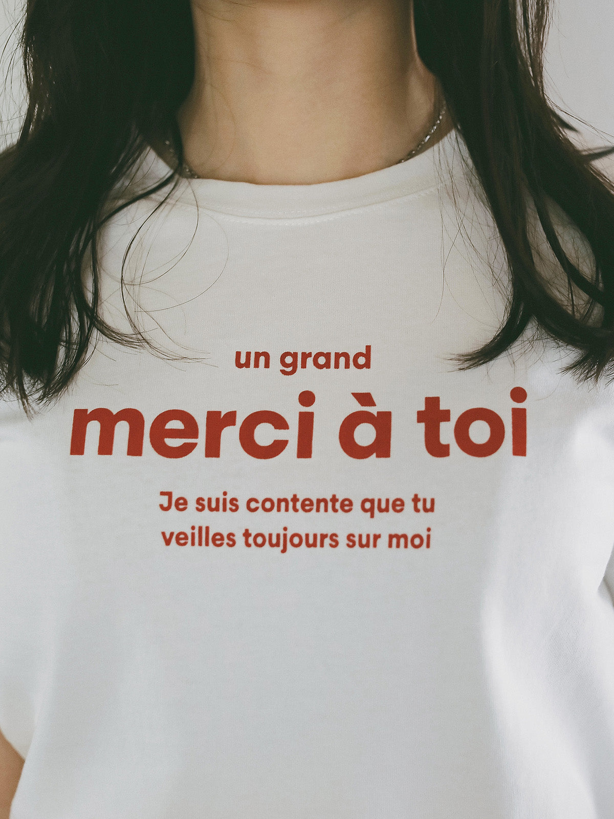 merci ロゴTシャツ