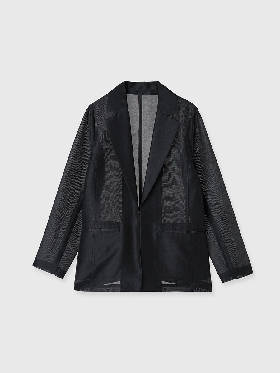 シアーテーラードジャケット