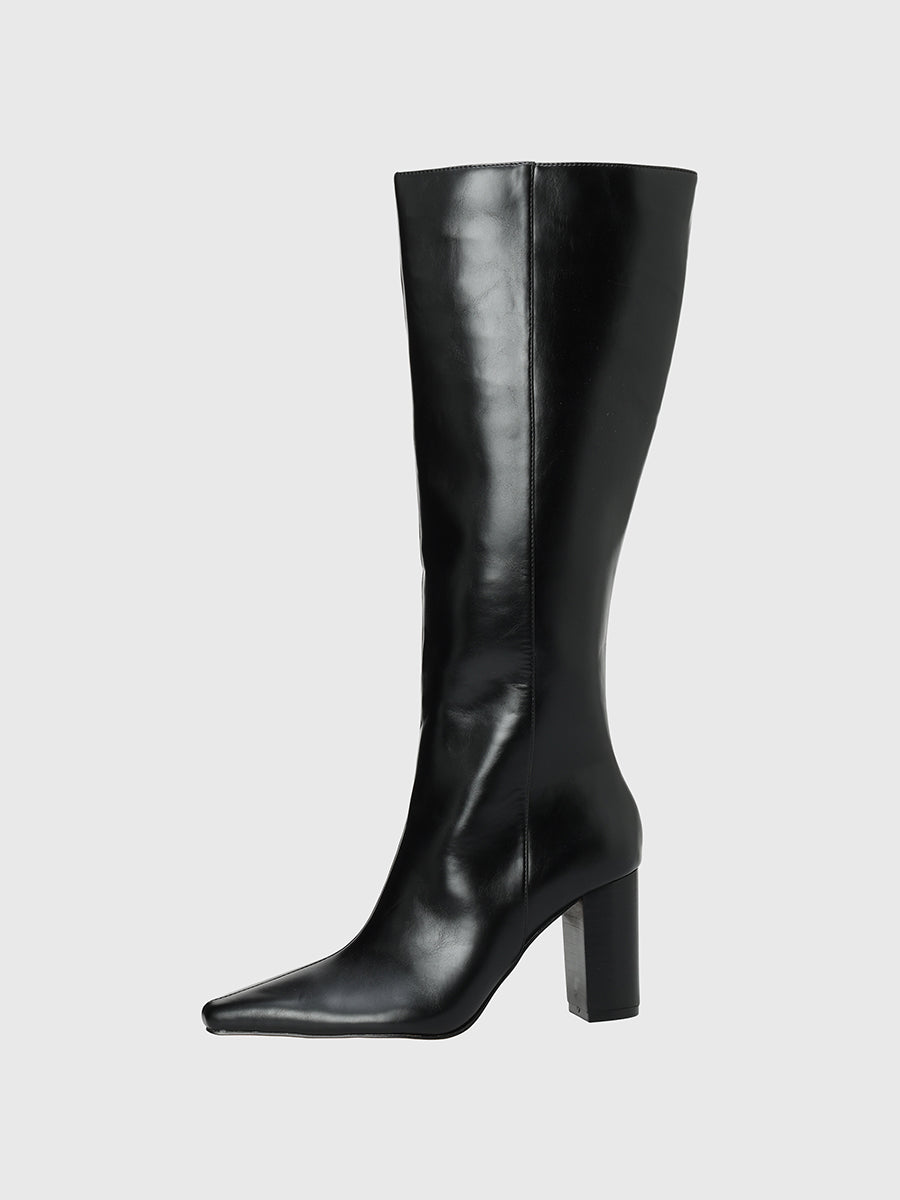 スクエアトゥロングブーツ