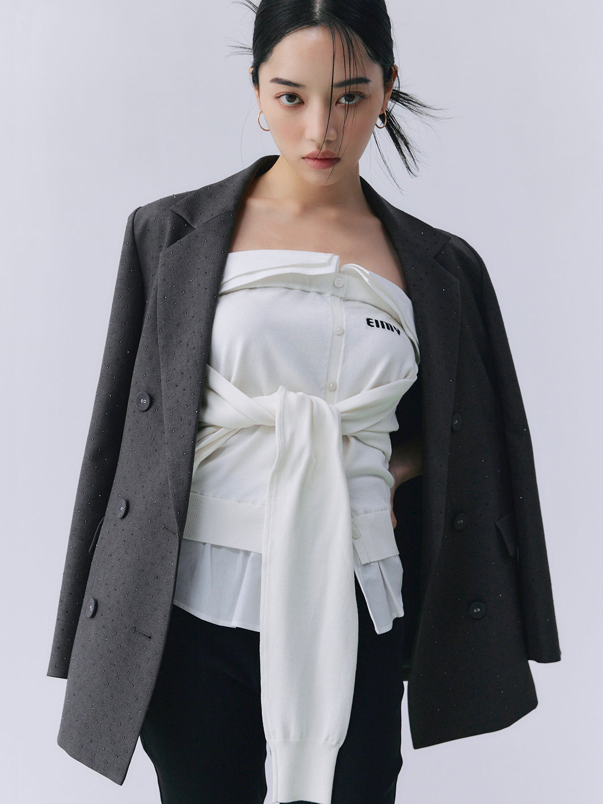 ビジュートリムテーラードジャケット