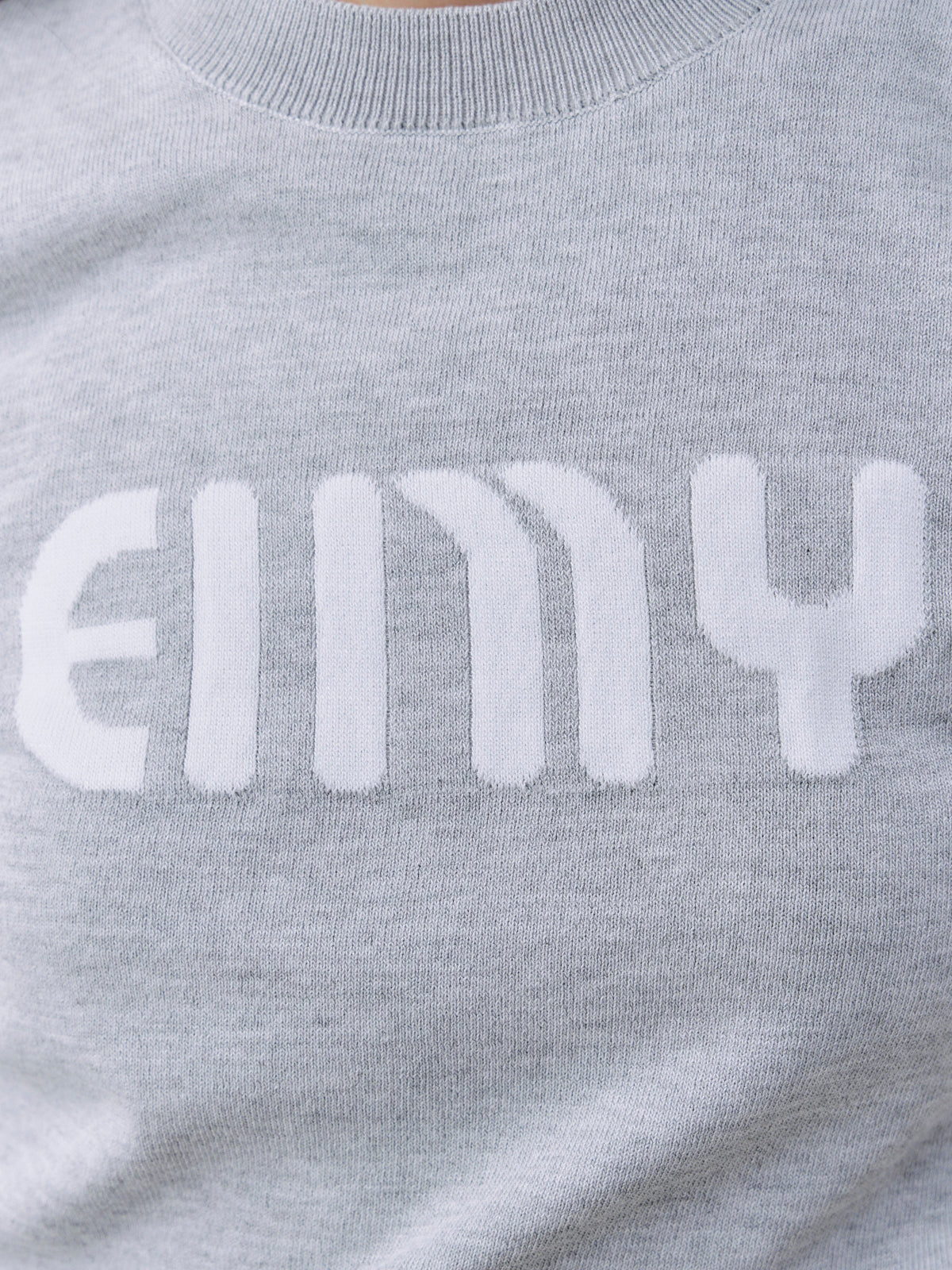 EIMYロゴハーフスリーブニット