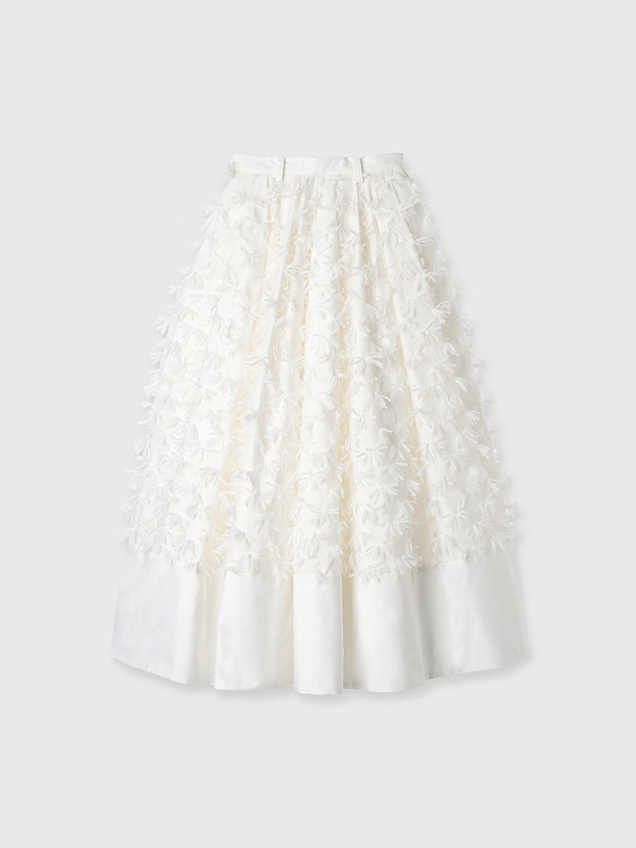 リボンクロスフレアスカート