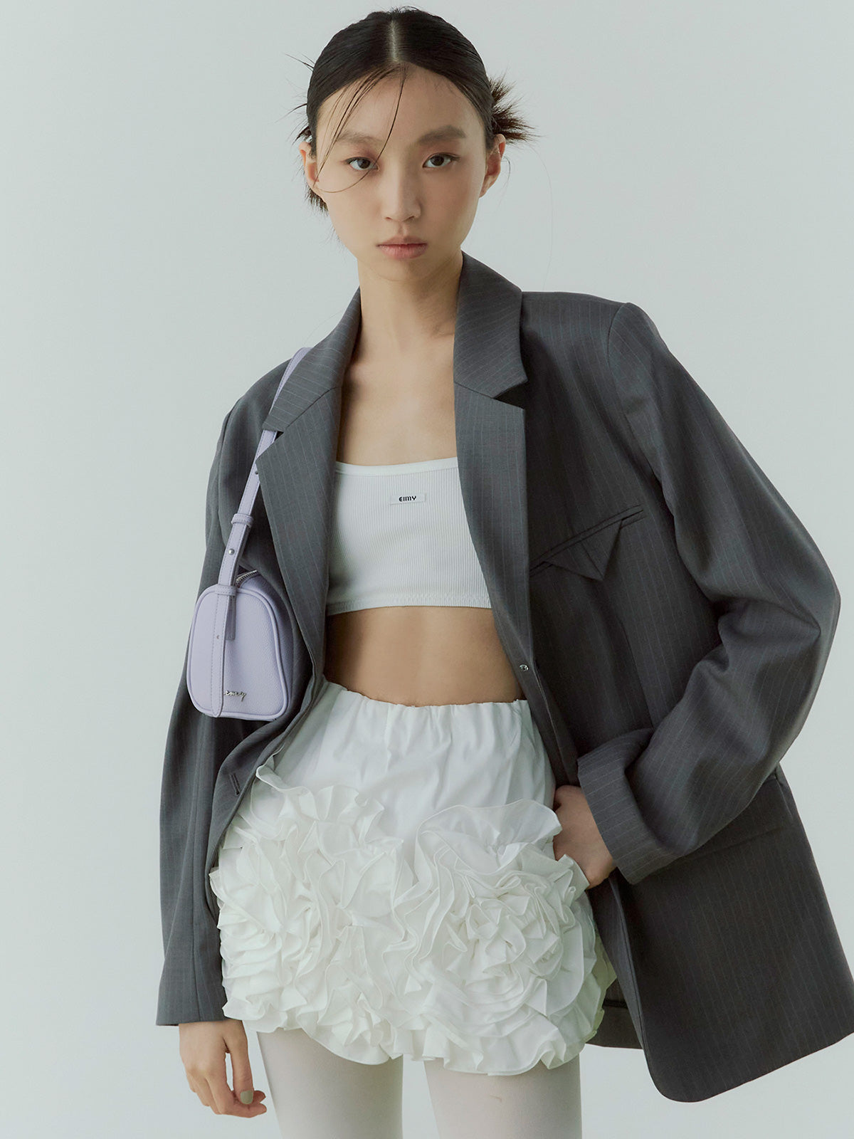 フラワーモチーフミニスカート