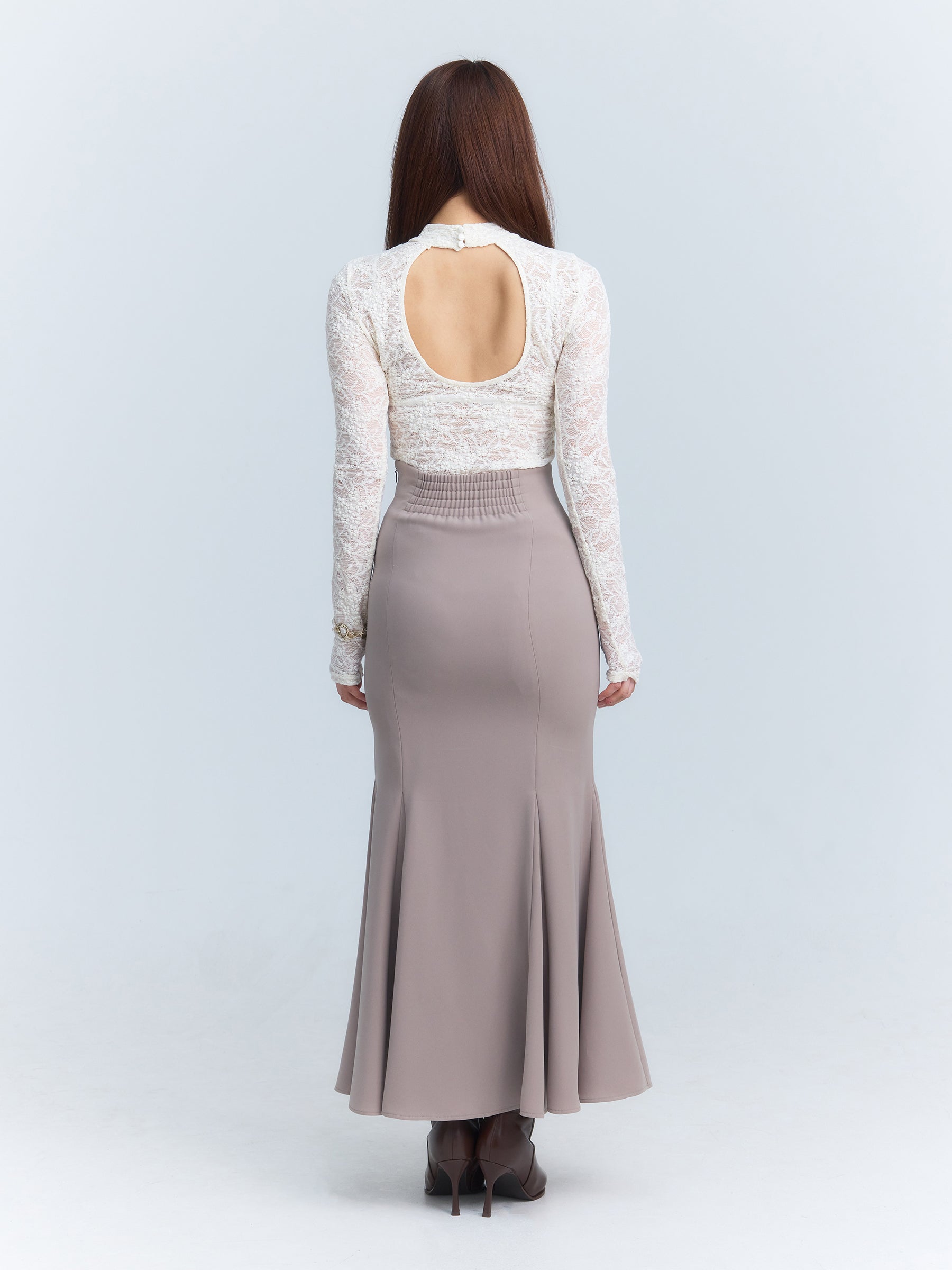 バックオープンプランジブラキャミソール