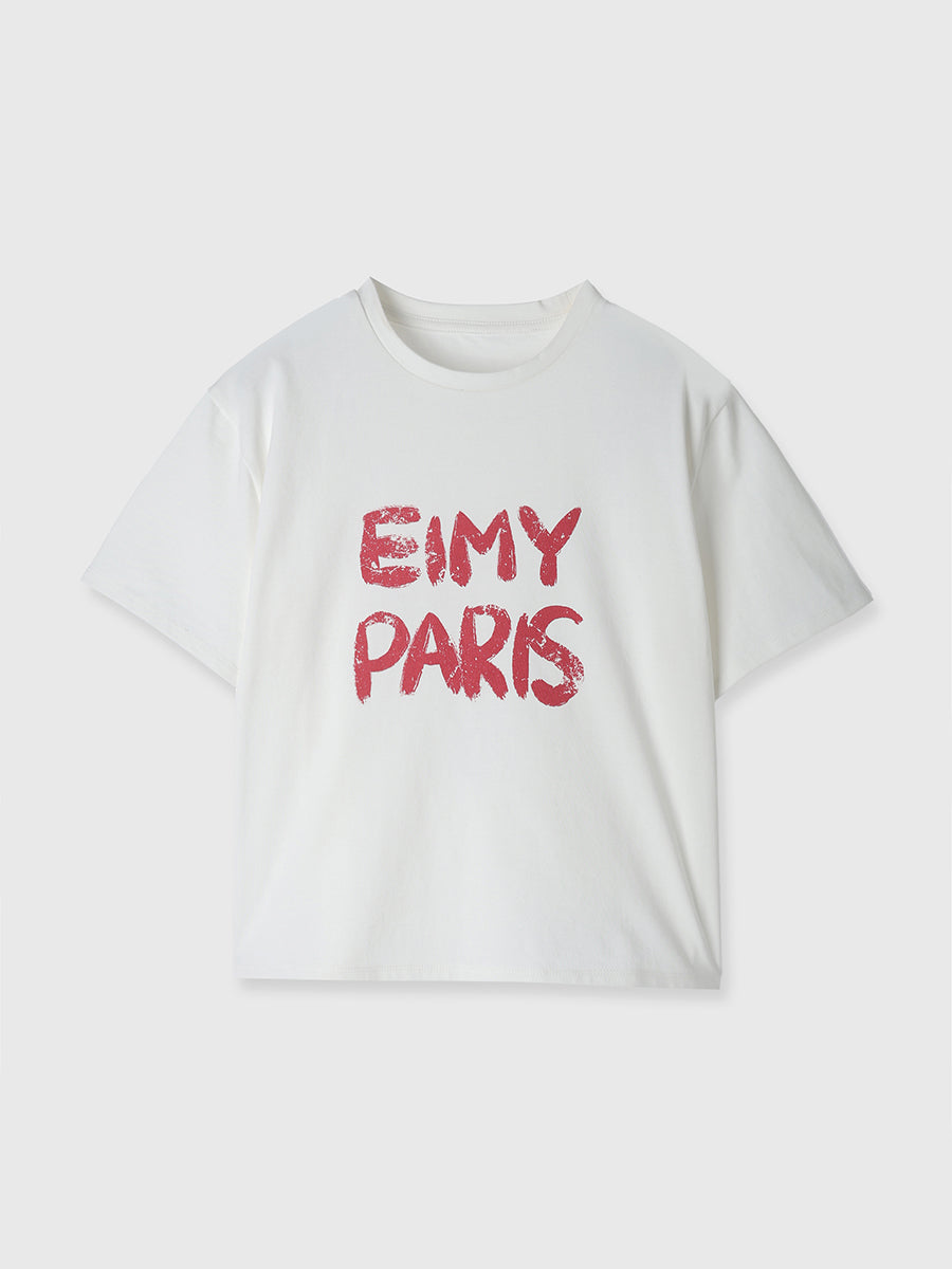 ペンキ風ロゴEIMY PARIS Tシャツ