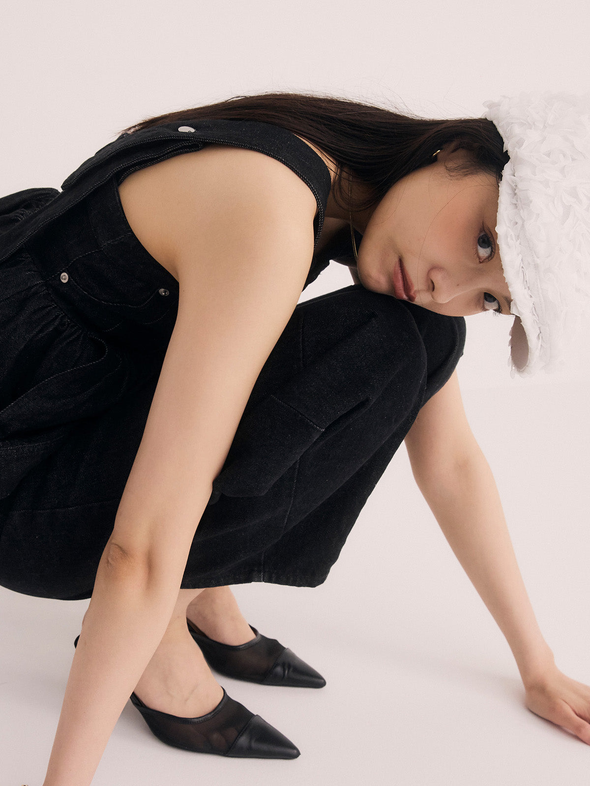 カービーパターンデニムパンツ