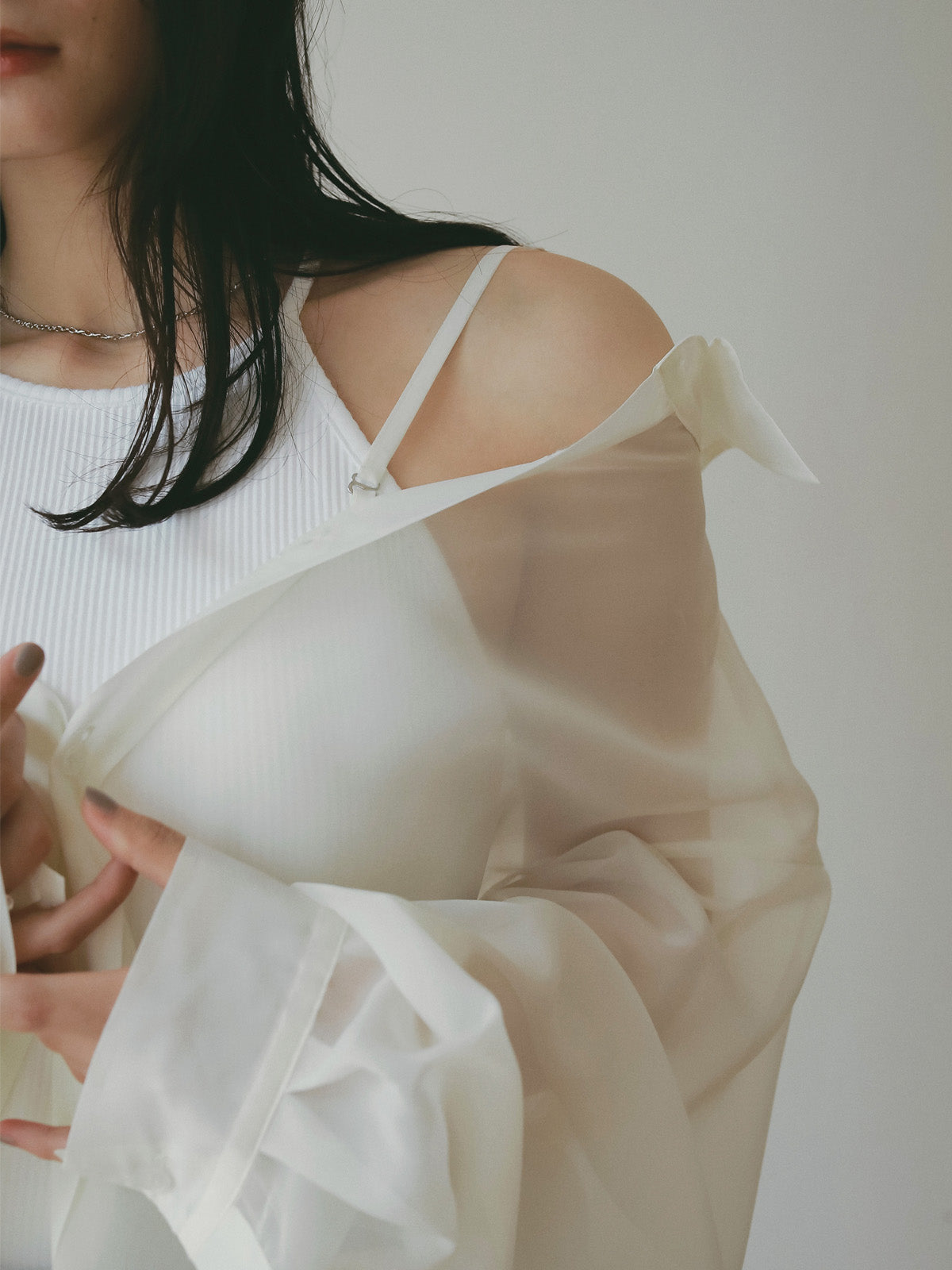 シアー2WAYシャツ