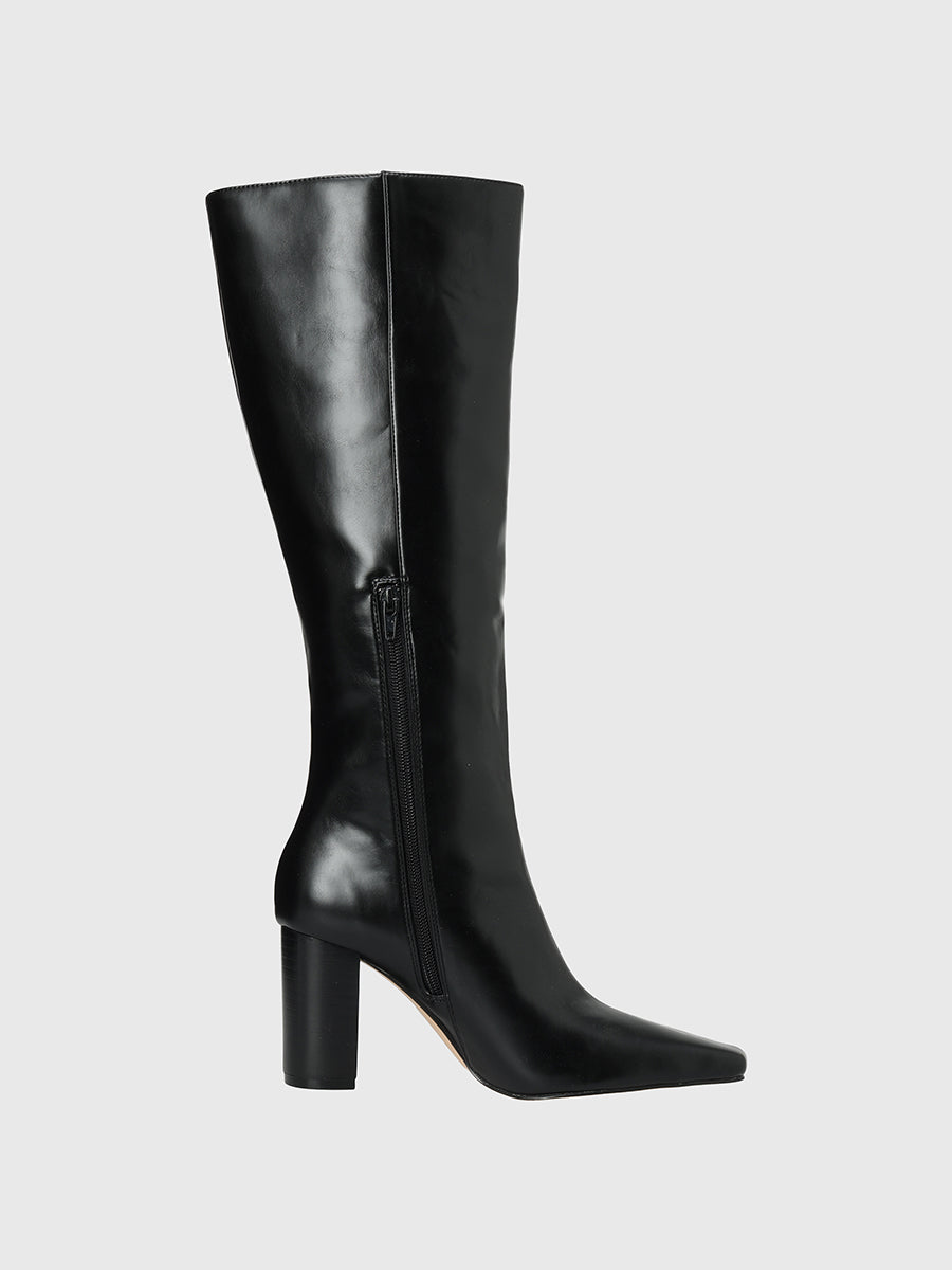 スクエアトゥロングブーツ