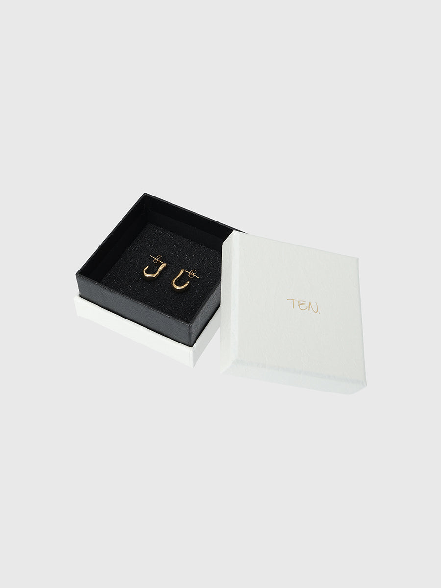 TEN.】ハートスワンピアス GD