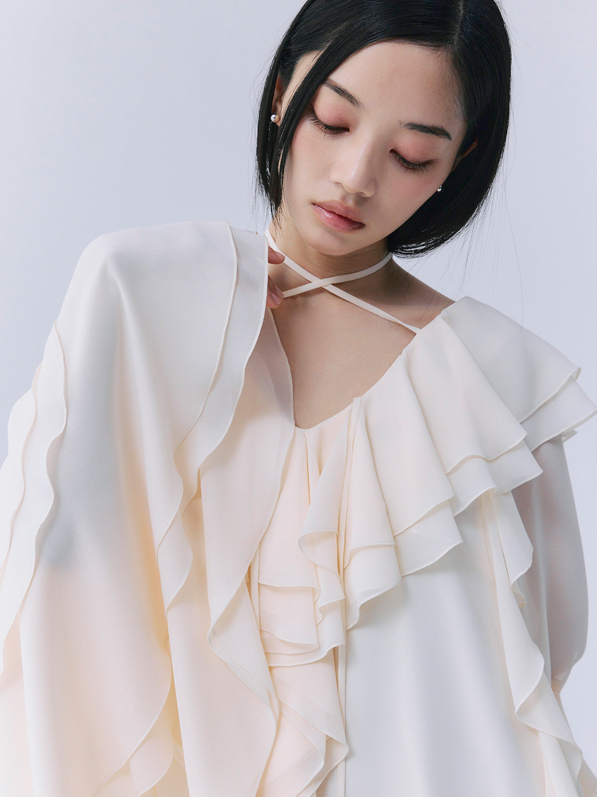 eimyistoire ボリュームラッフルミニドレス ボリュームラッフルミニドレス